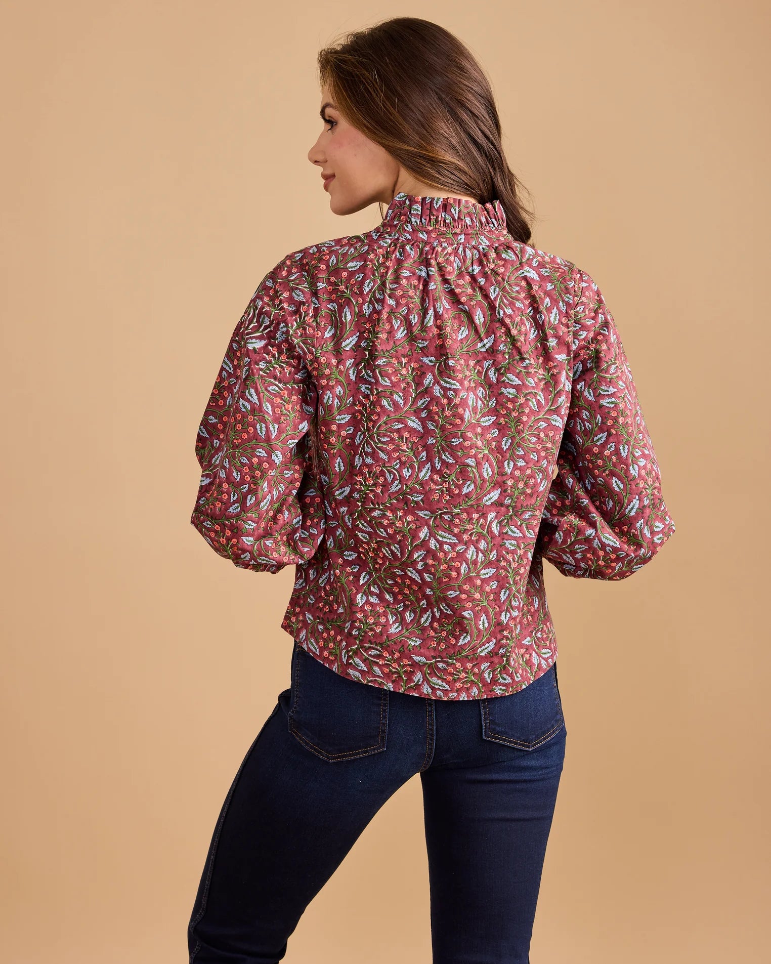 Double A Daniella Top - Climbing Floral