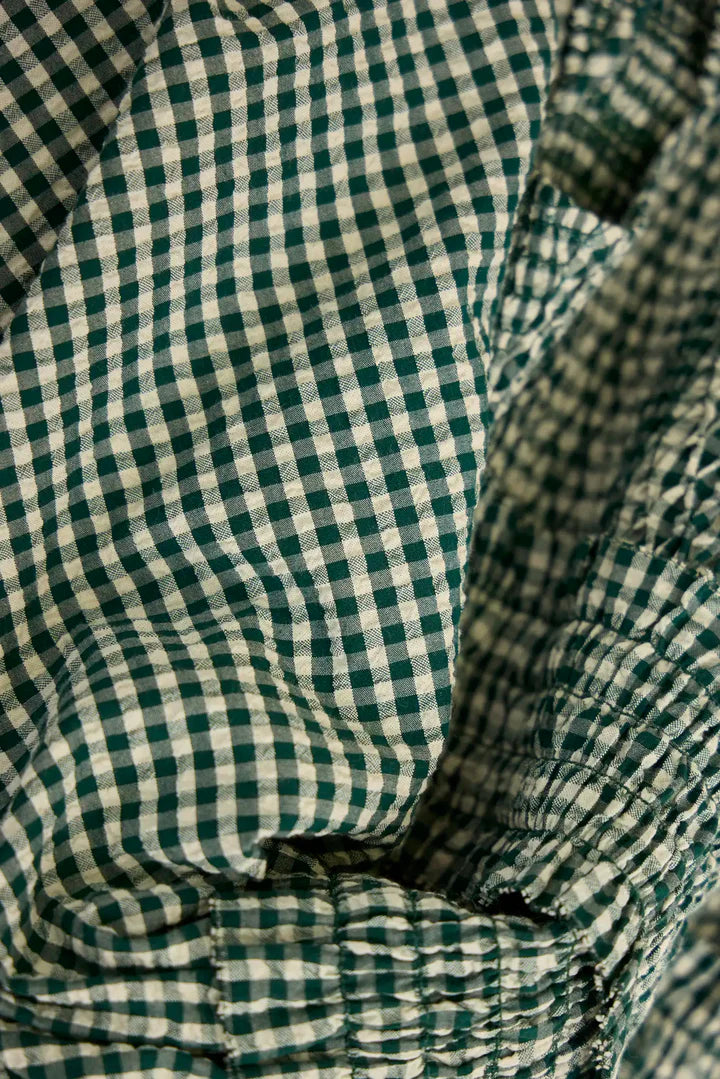 Hunter Bell Anita Dress - Green & White Gingham