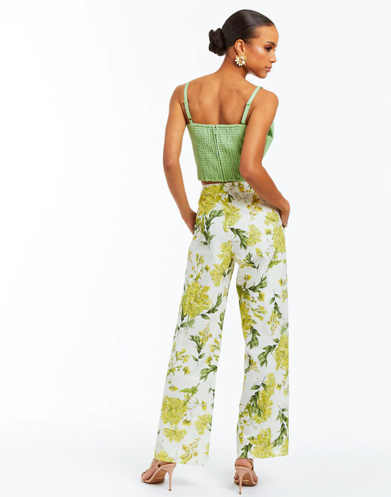 Mestiza Antonella Wide Leg Pant - Yellow Hydrangea