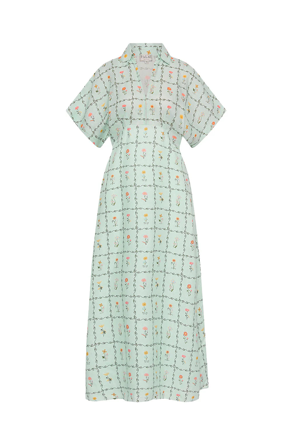 Palm Noosa Jasmine Dress - Calypso Tile