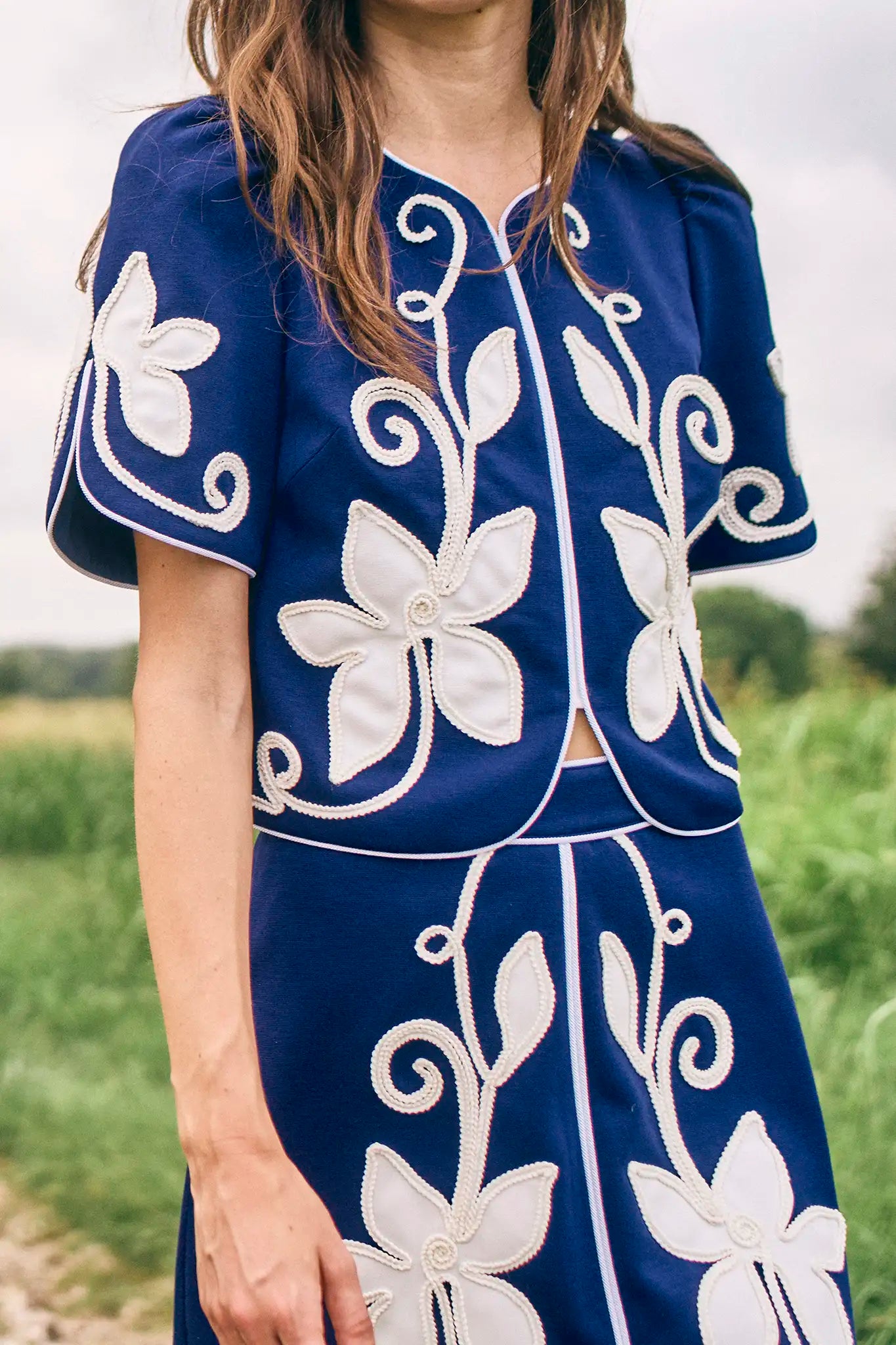 Hunter Bell Beeson Top - Navy