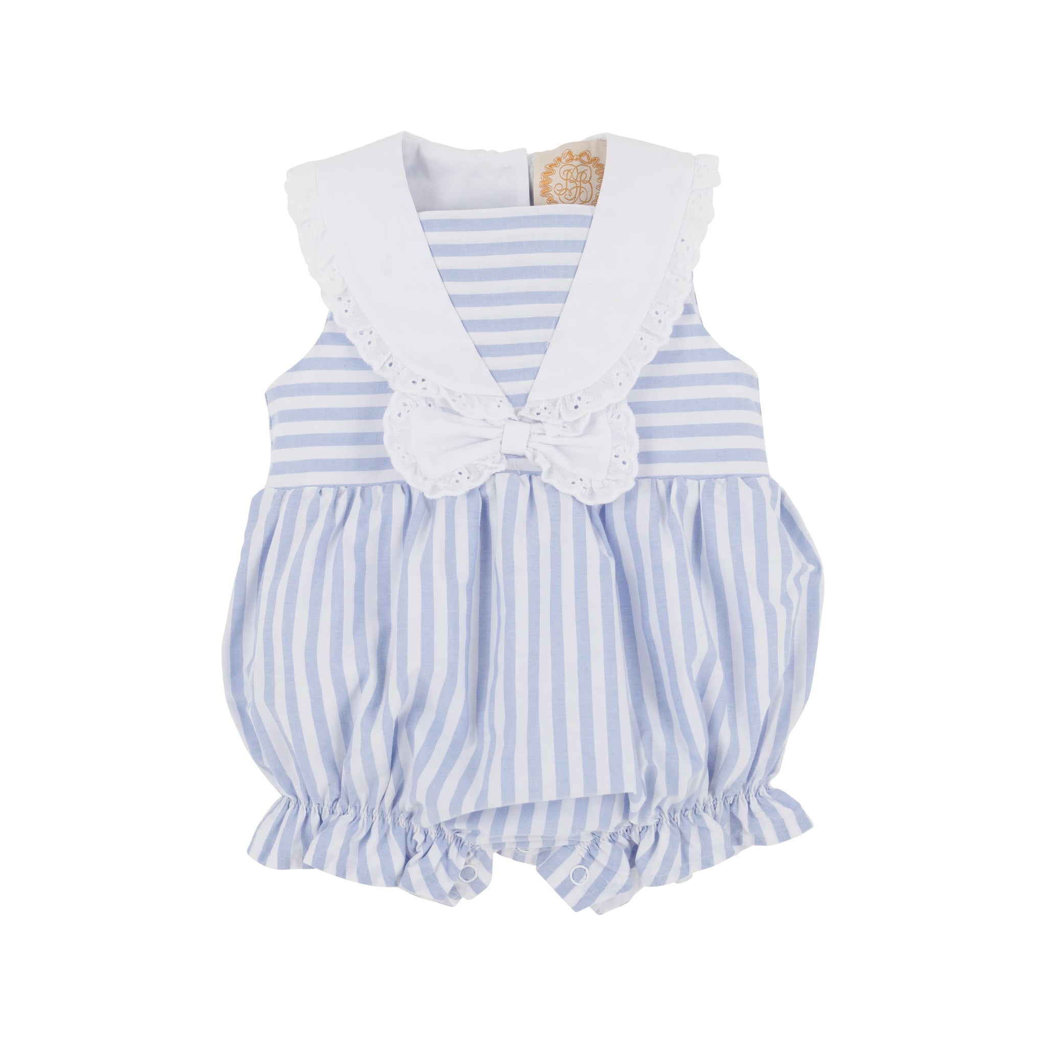 The Beaufort Bonnet Company Blaine Bubble - Park City Periwinkle Stripe