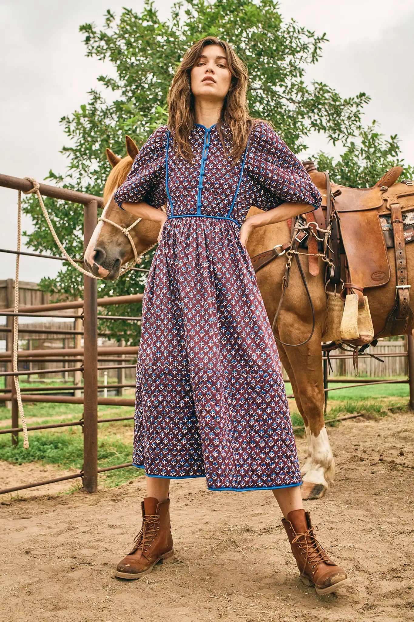 Hunter Bell Brenner Dress - Autumn Fleur Fig