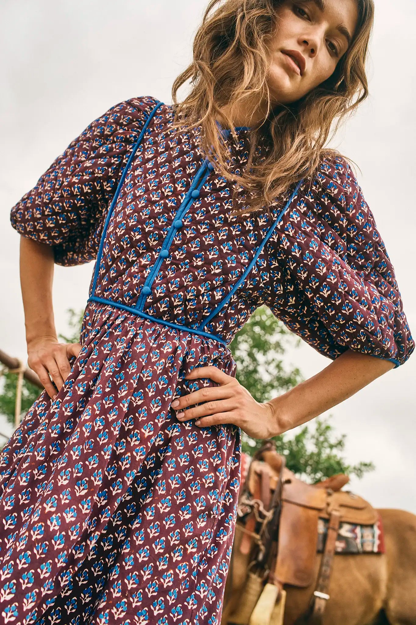 Hunter Bell Brenner Dress - Autumn Fleur Fig