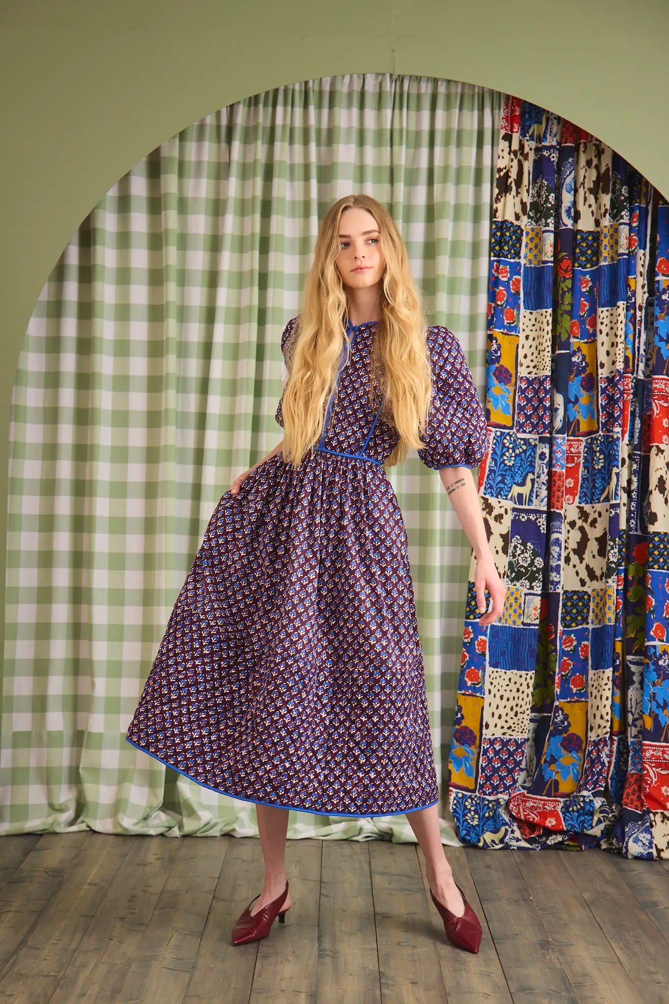 Hunter Bell Brenner Dress - Autumn Fleur Fig
