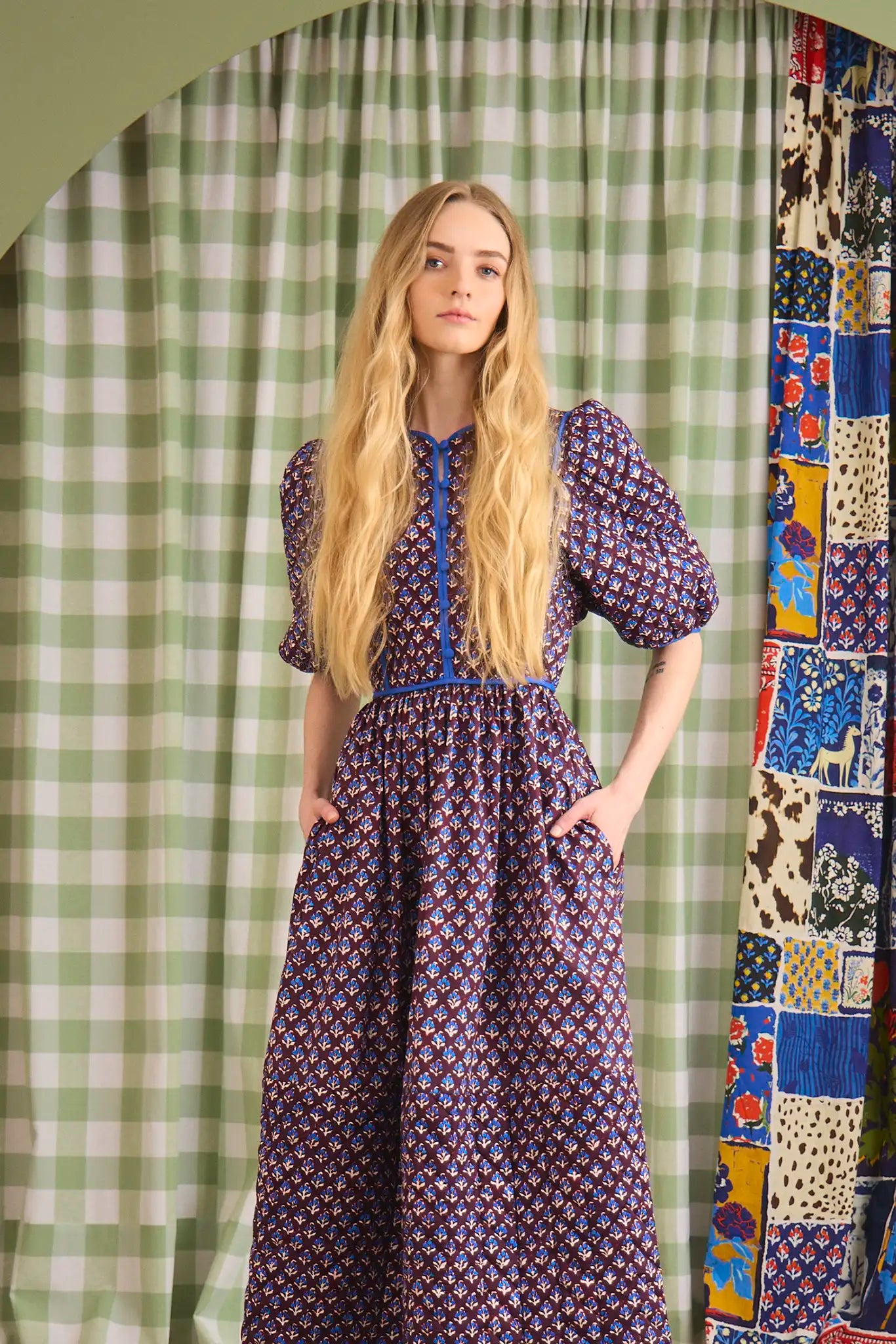 Hunter Bell Brenner Dress - Autumn Fleur Fig