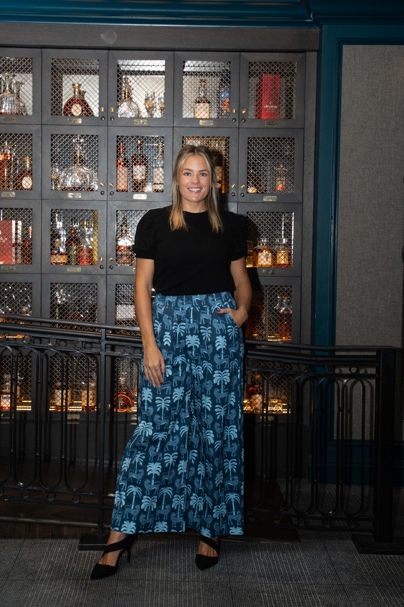 Sheridan French Quinn Pant - Lapis Rainforest