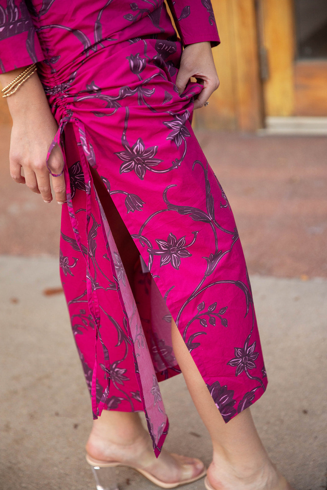 Beyond By Vera Helena Dress - Meknes Fuchsia