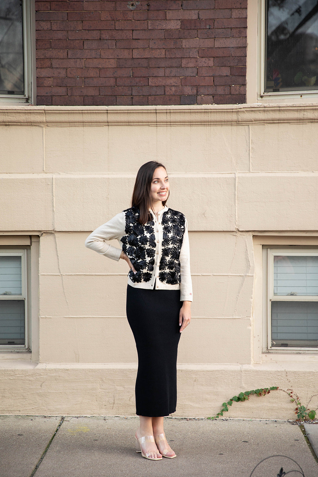 bibiy．2026夏LILY RIBBON CARDIGAN BIBIY. MADE | LILY RIBBON CARDIGAN BLACK｜Bibiy.