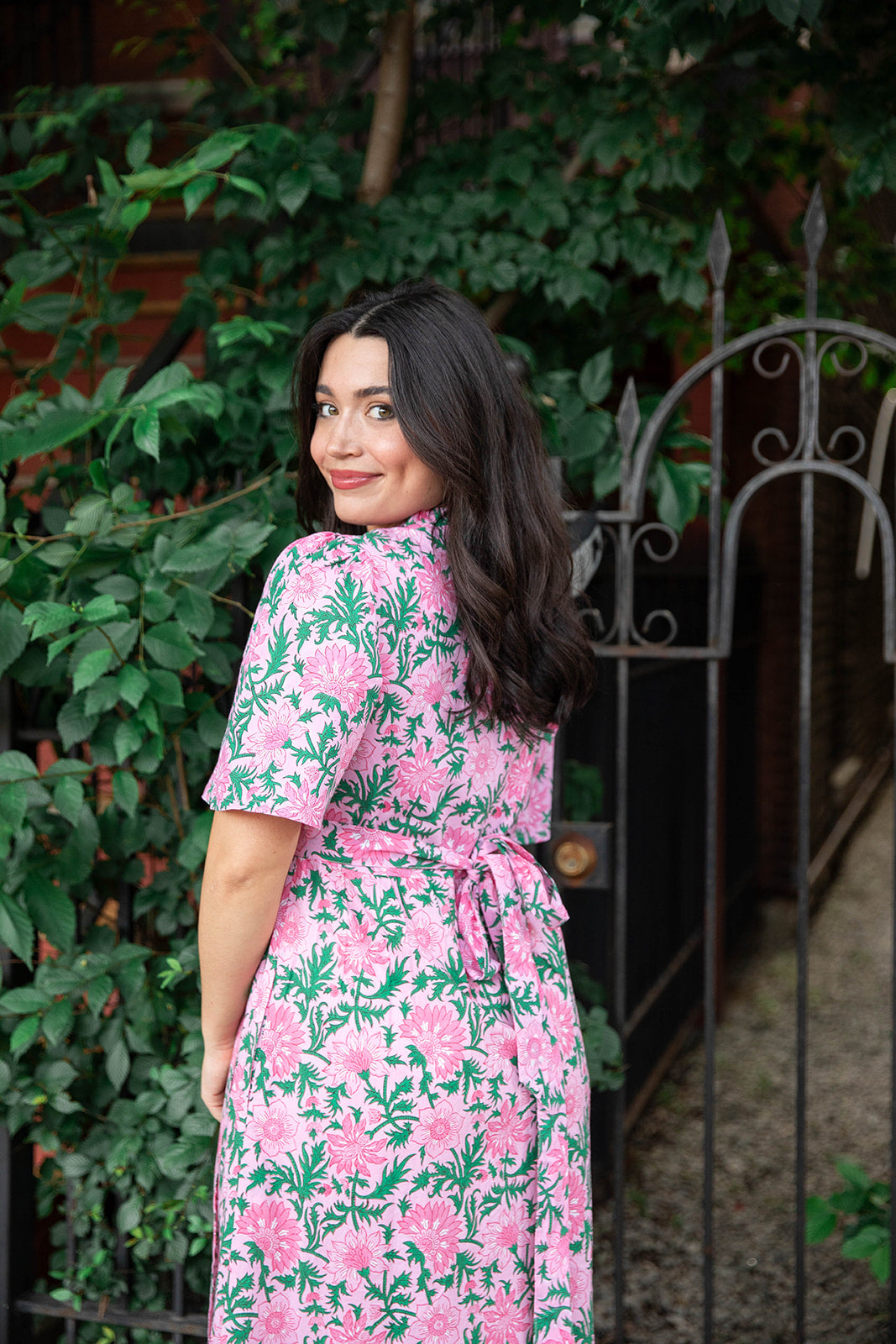 slim fit dress slacks Pink City Prints Aimee Dress main image 1