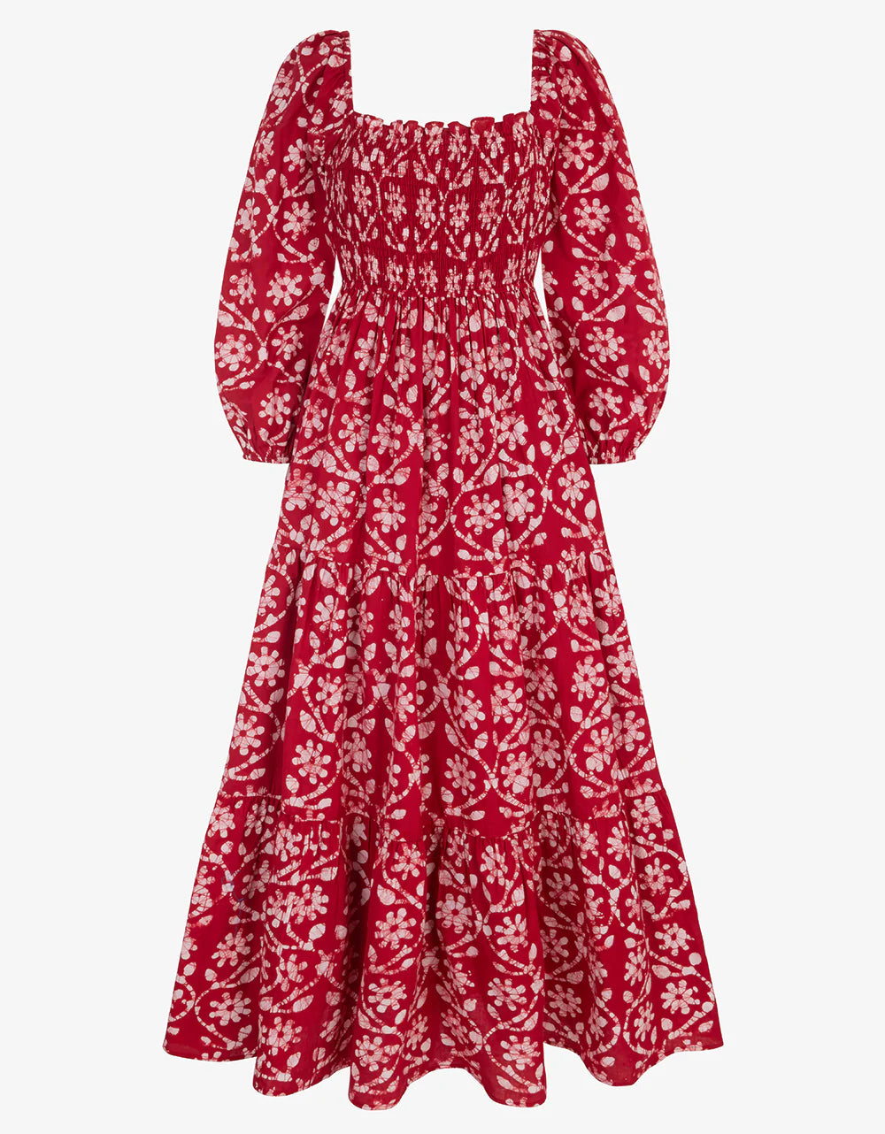 Pink City Prints Cindy Dress - Scarlet Forest