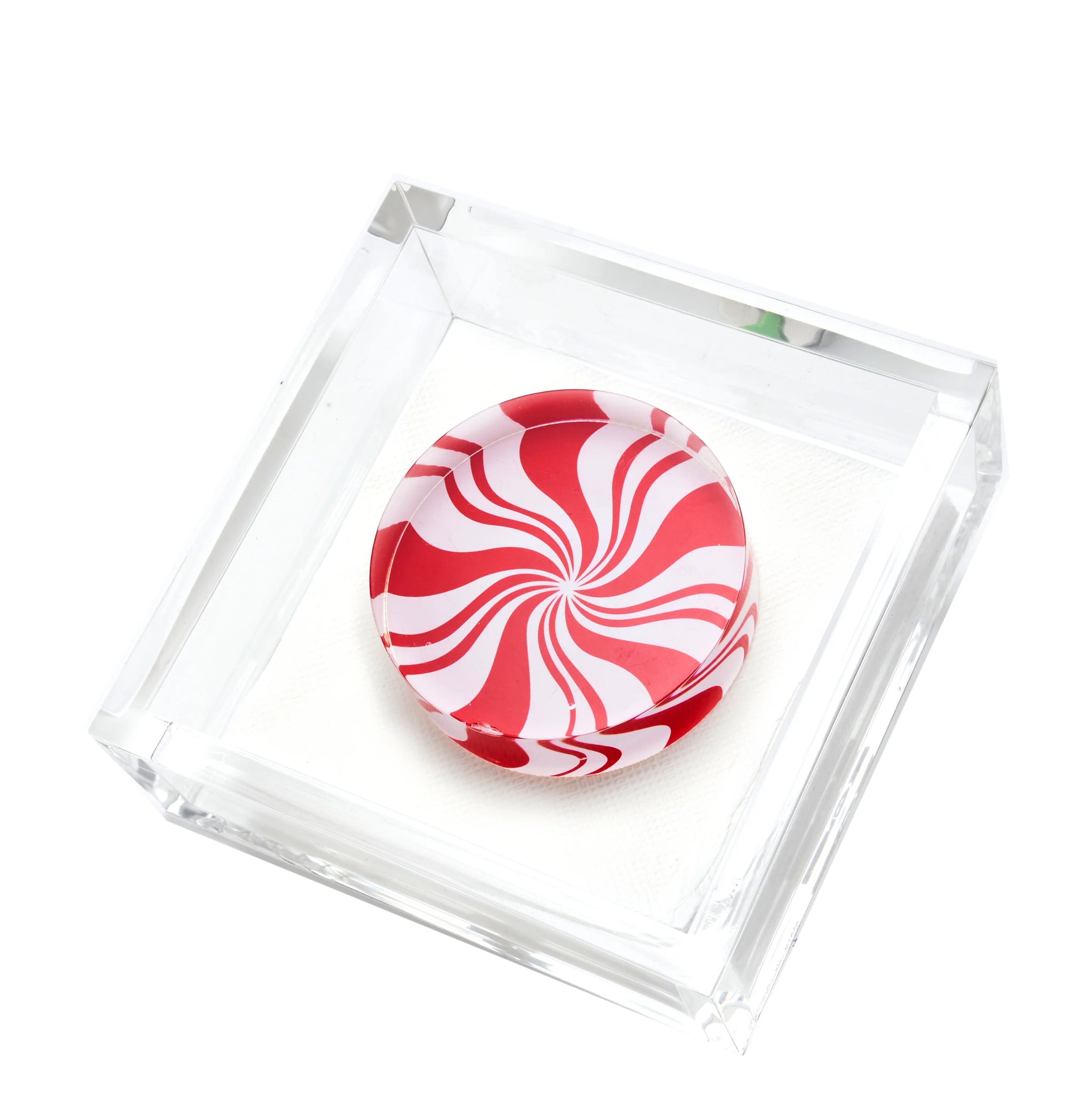 Tara Wilson Designs Cocktail Napkin Holder - Peppermint Candy