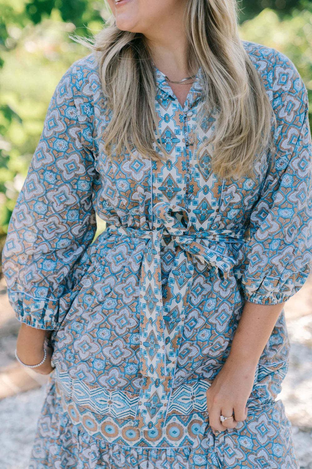 Victoria Dunn Folly Maxi Long Sleeve Dress - Dusk Petals