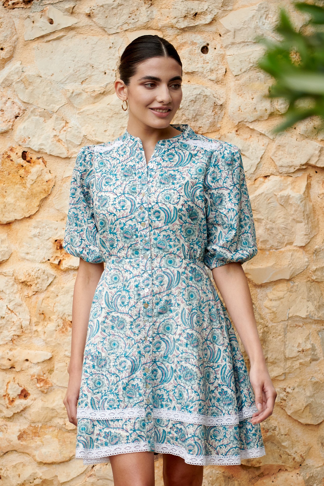 Neve & Noor Isabelle Dress - Aquamarine