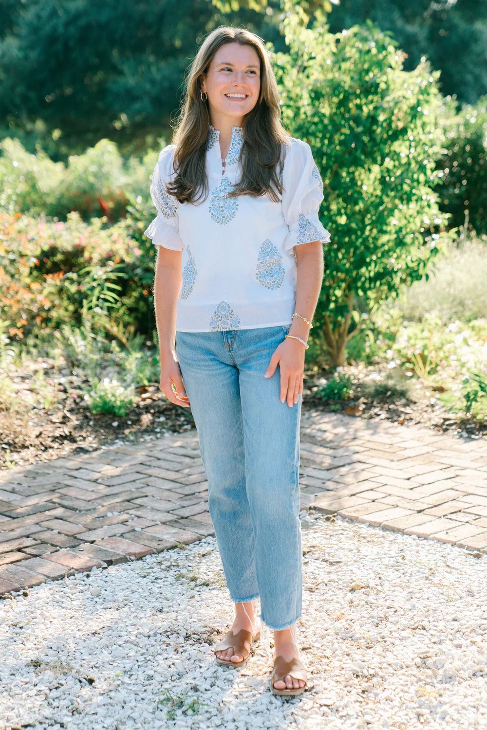 Victoria Dunn Ellie Blouse - Glacier