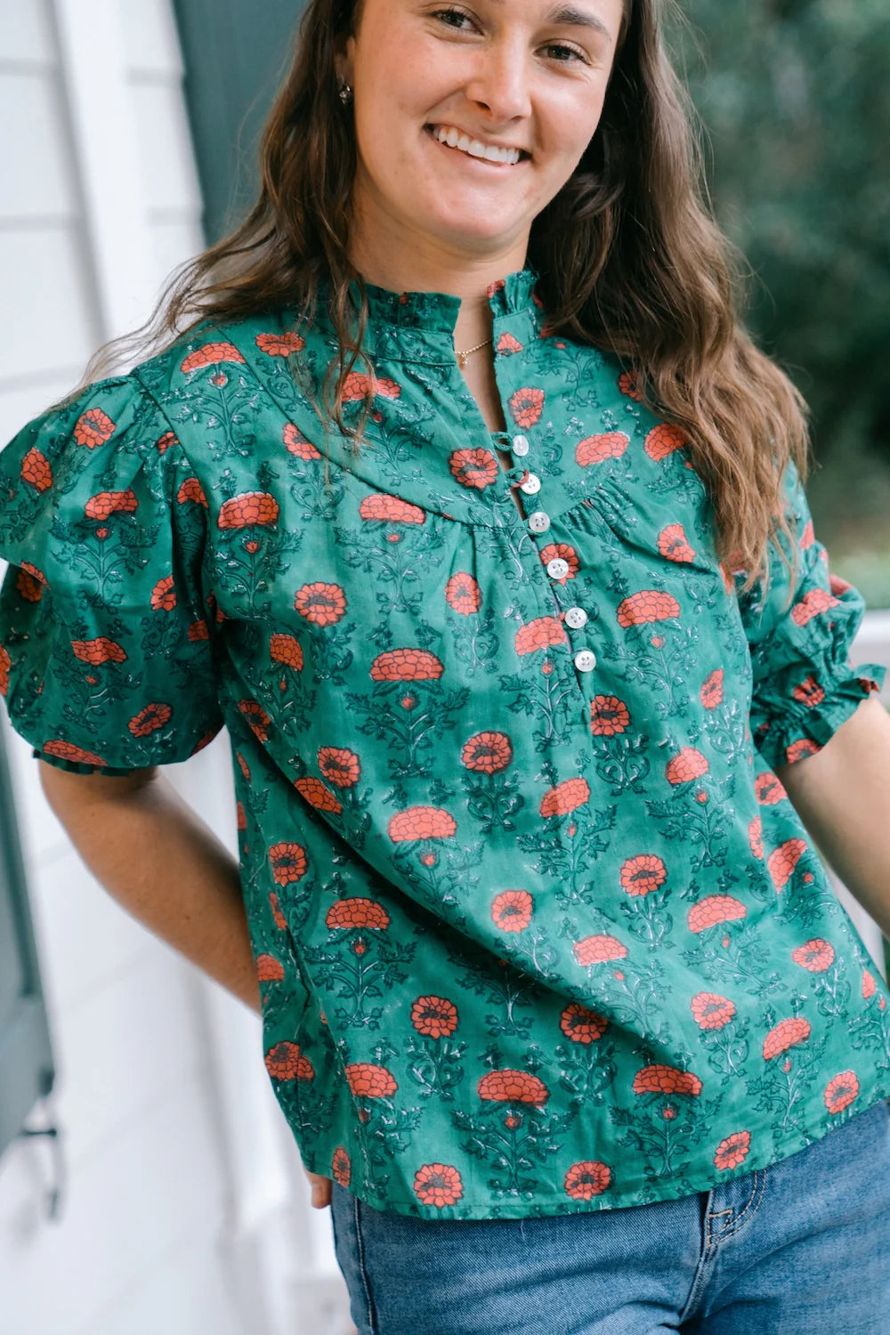 Victoria Dunn Ellie Blouse - Woodland