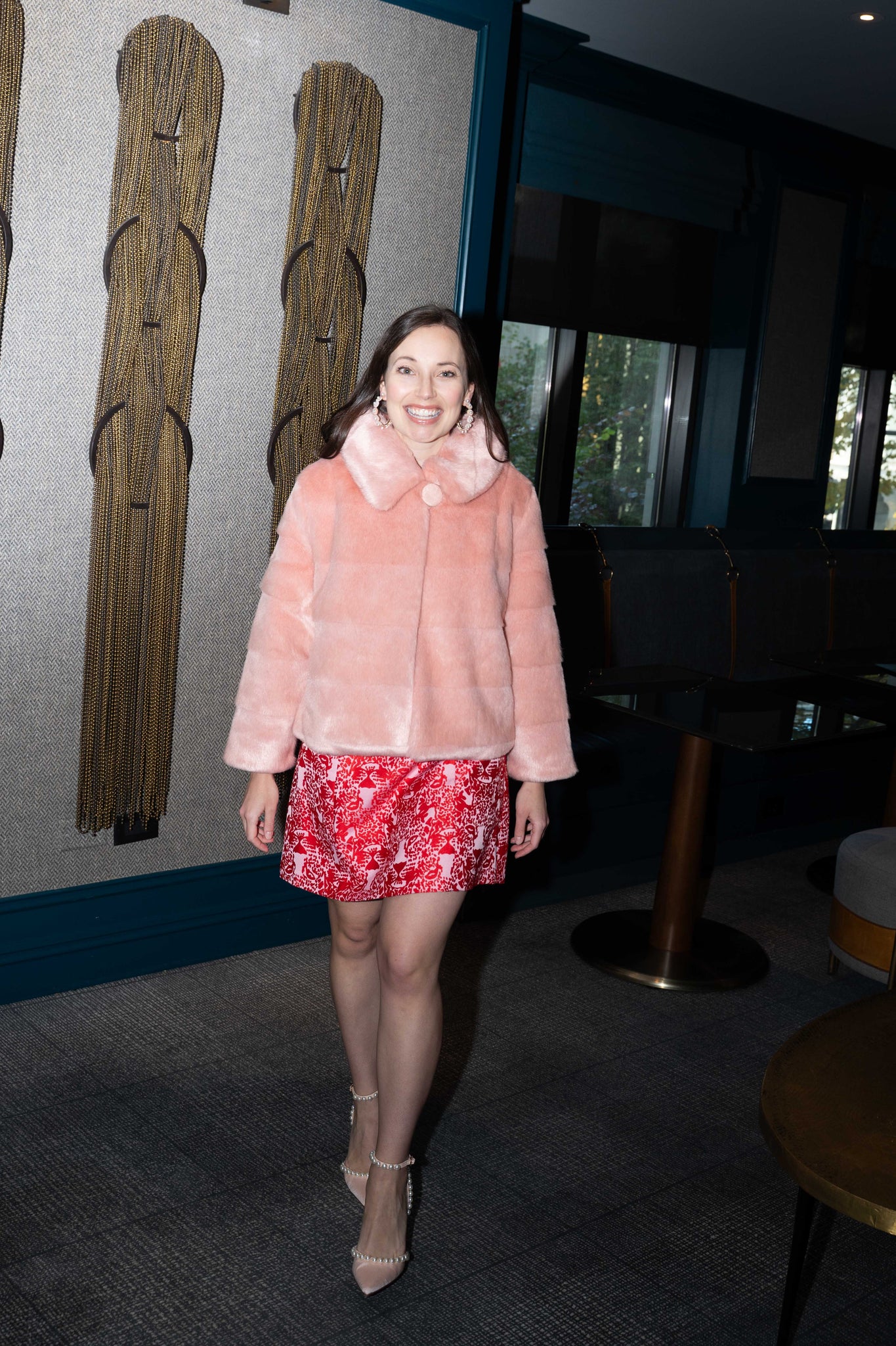 Frances Valentine Babe Jacket Faux Mink Fur - Pink