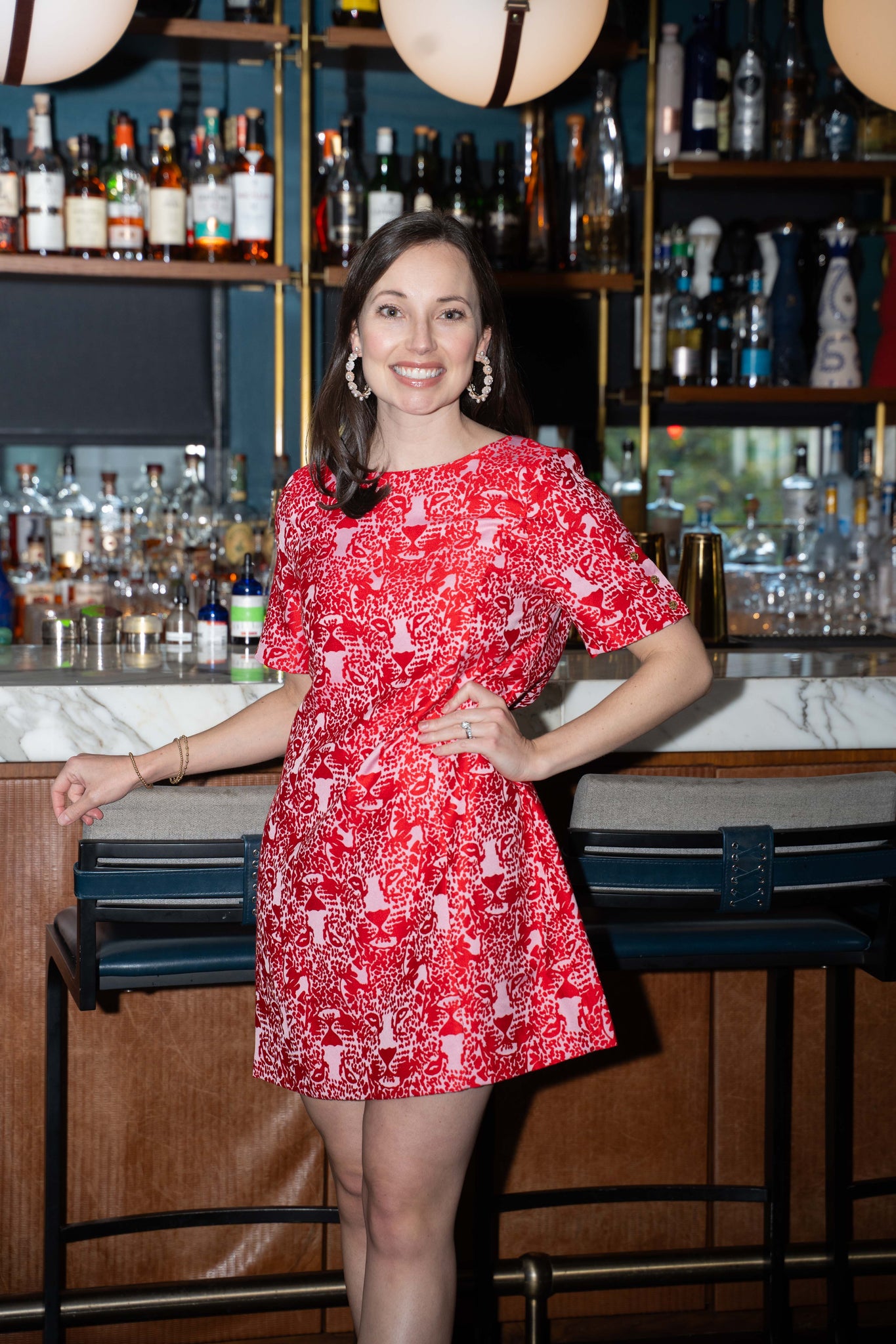 Emily McCarthy Royale Shift Dress - Cheeky Cheetah