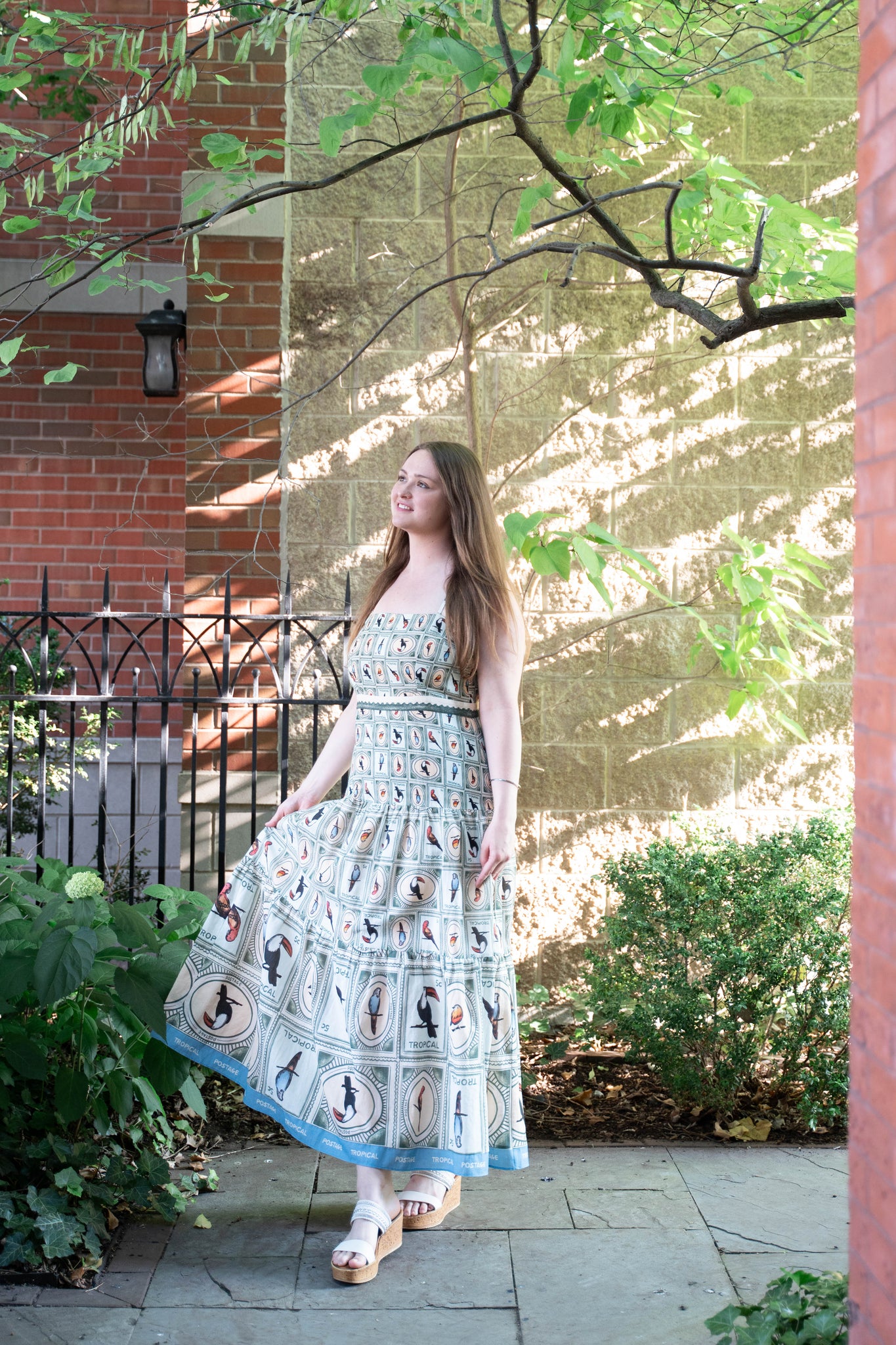 Anna Cate Mia Midi Dress - Parakeet