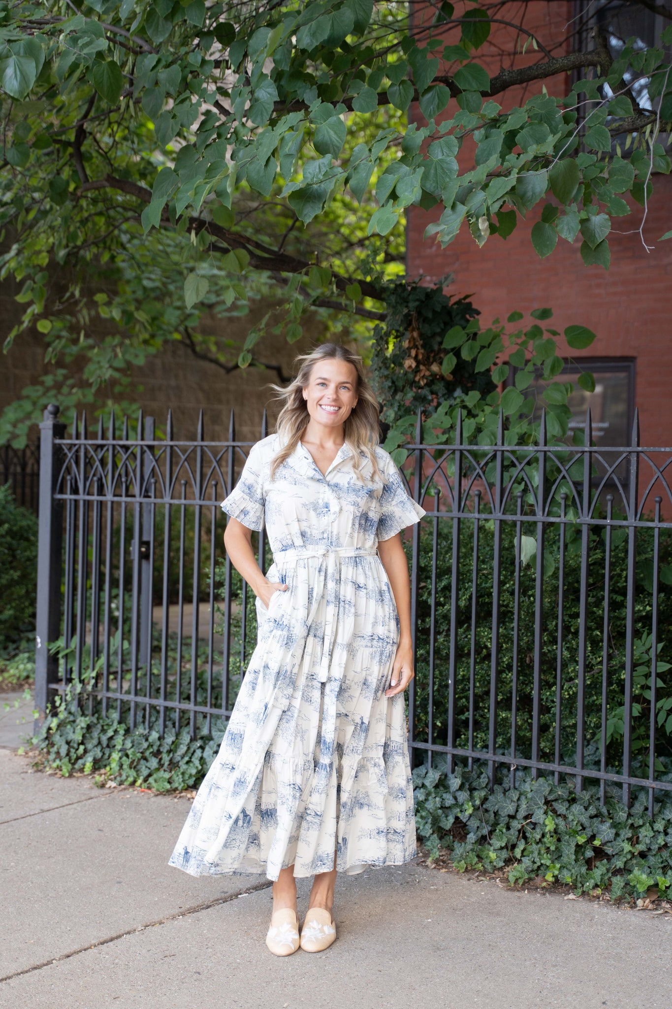 Mille Victoria Dress - Western Toile