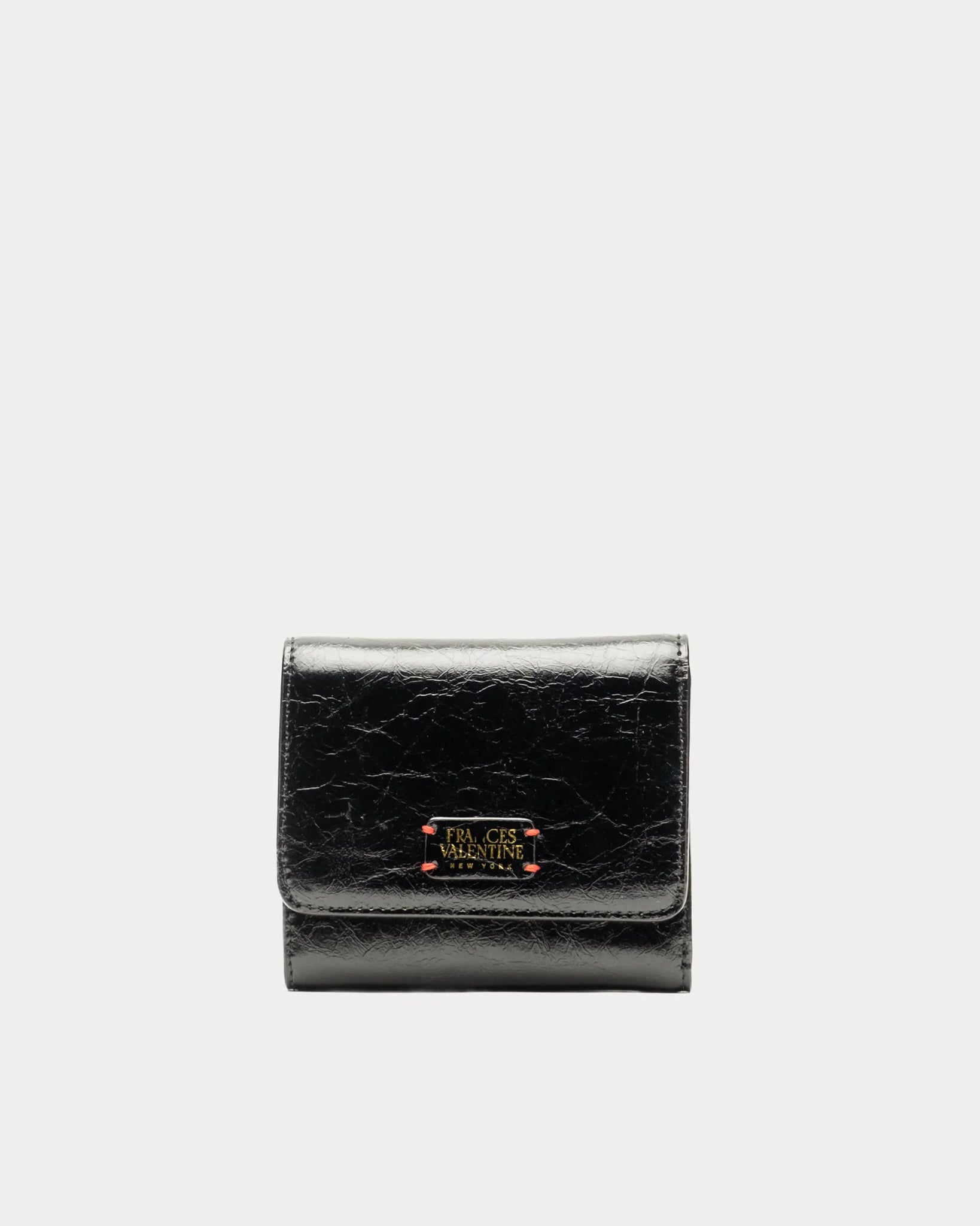 Frances Valentine Perfect Wallet Crinkled Leather - Black