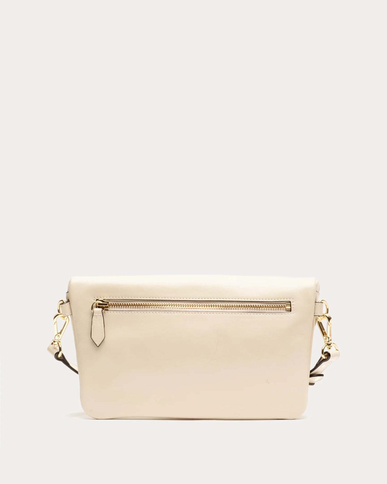 Frances Valentine Billie Sling Crossbody Bag Crinkled Leather - Oyster