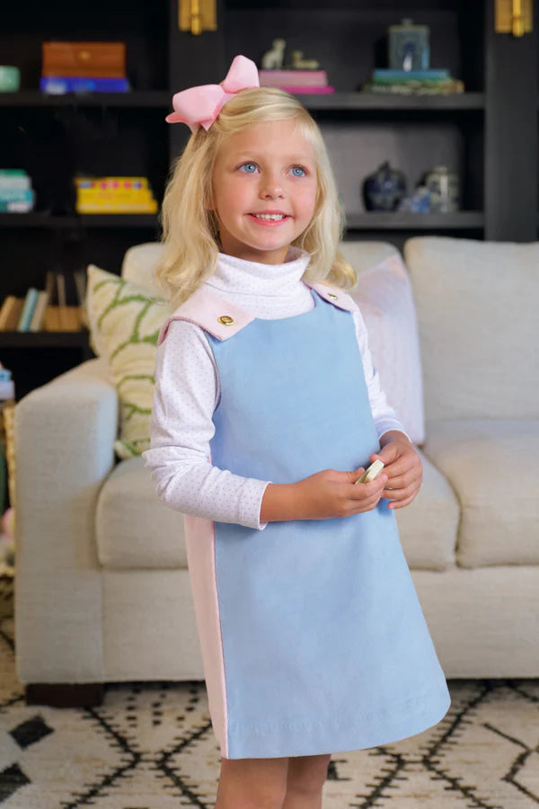 The Beaufort Bonnet Company Juliet Jumper - Corduroy Barrington Blue/Palm Beach Pink