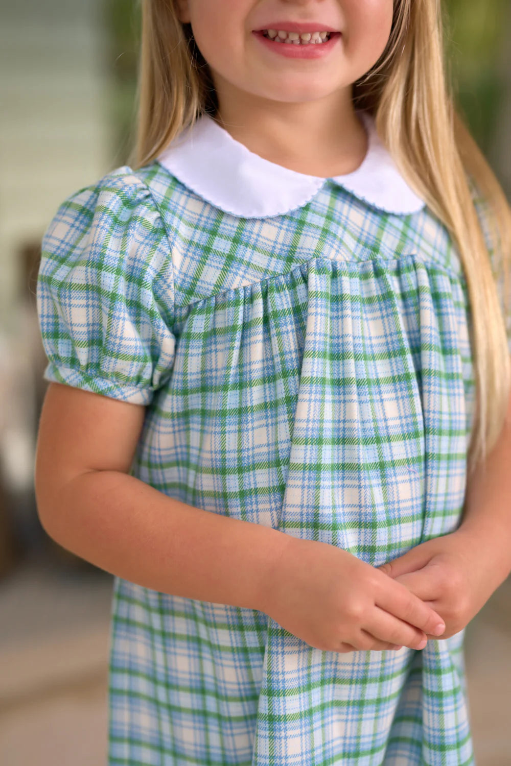 The Beaufort Bonnet Company - Adaire Dress - Woven Yarn - Eastpoint Plaid with Barrington Blue