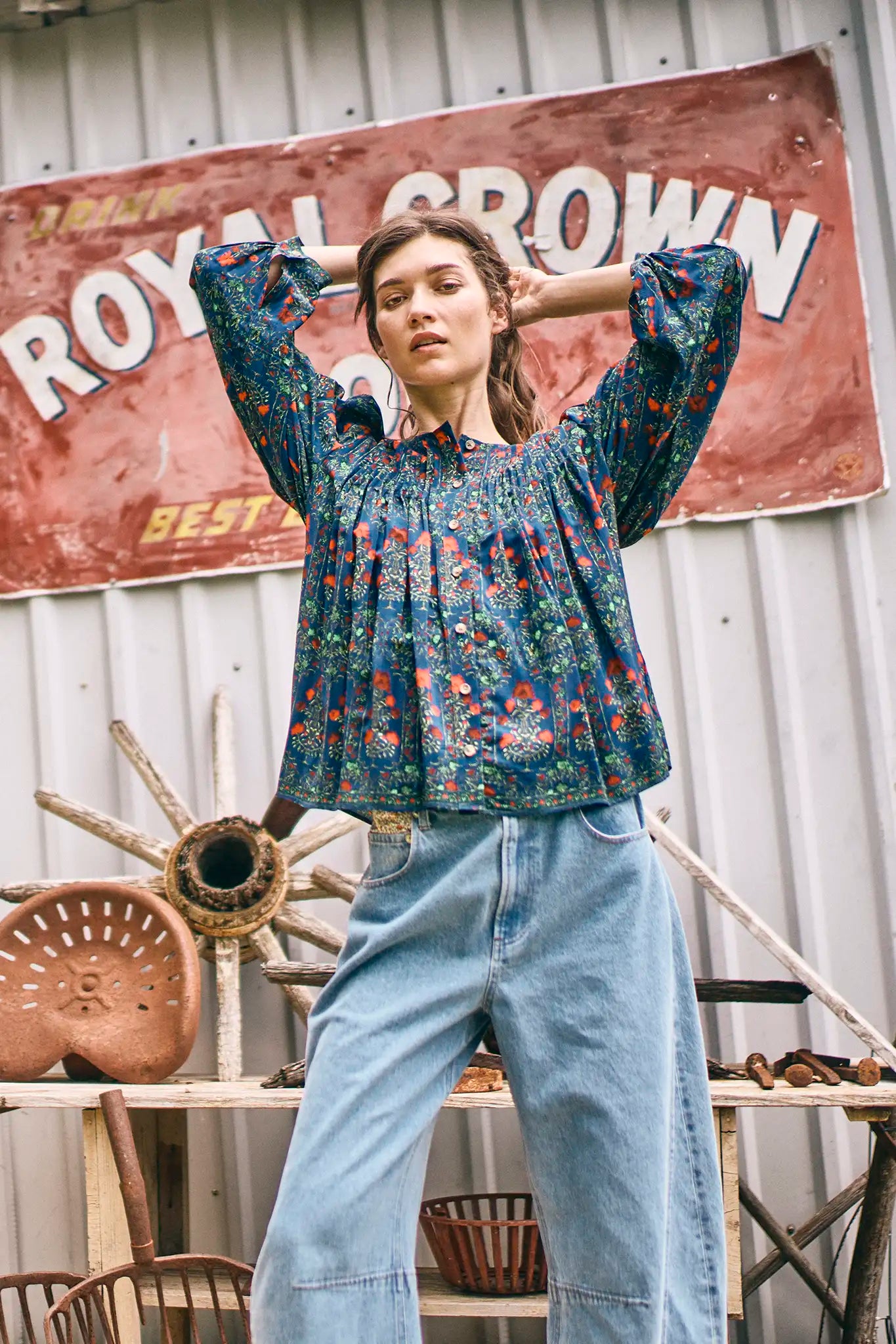 Hunter Bell Daphne Top - Midnight Garden