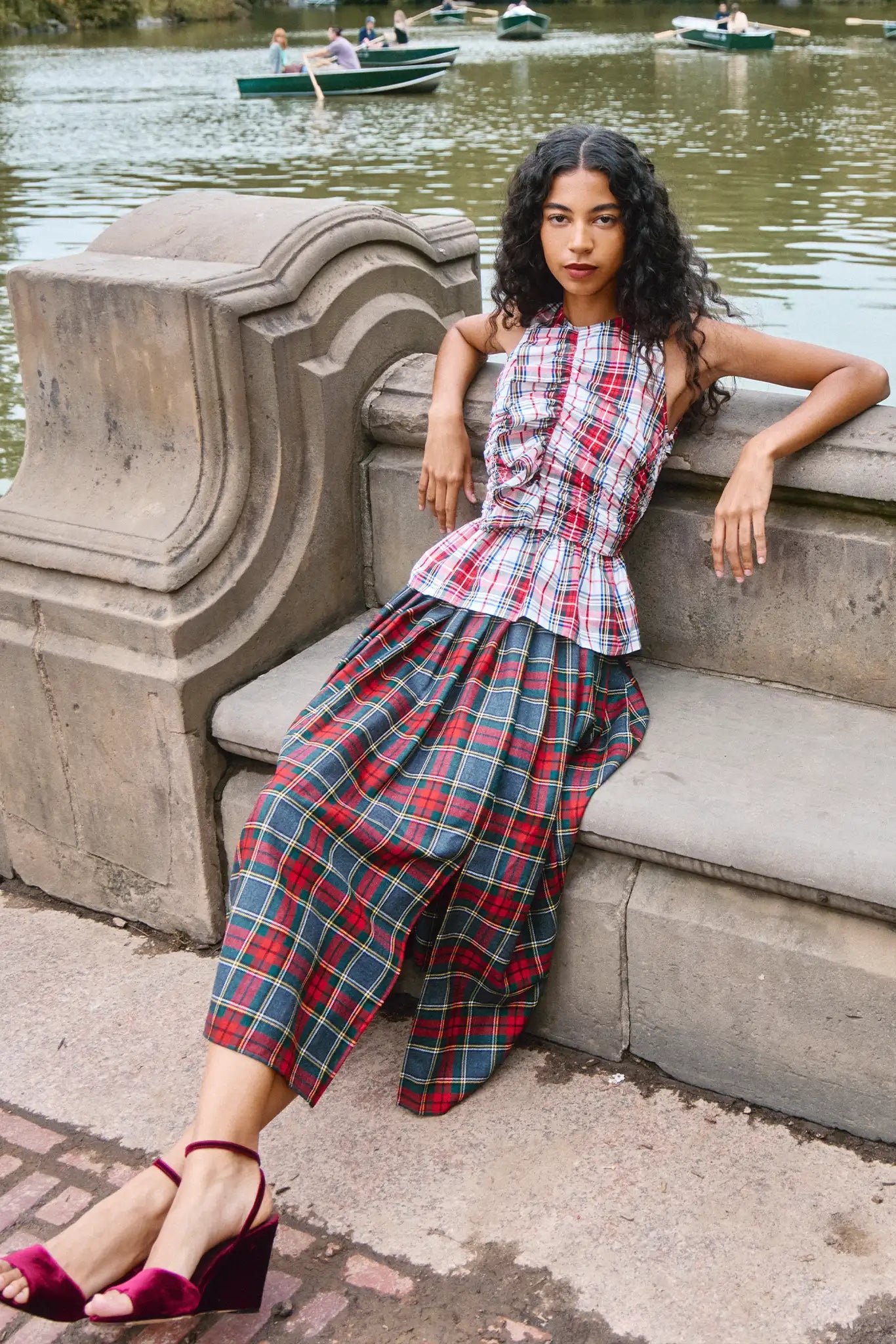 Hunter Bell Dominic Skirt - Bemelmans Plaid