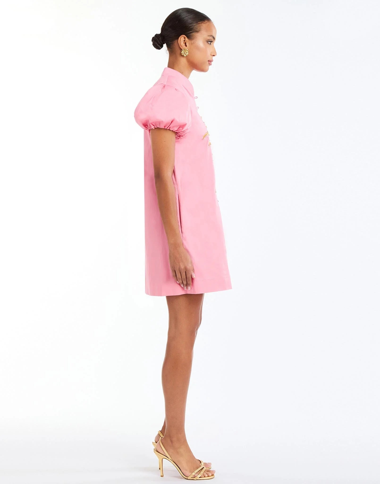 Mestiza Eliana Barong Mini Dress - Aurora Pink