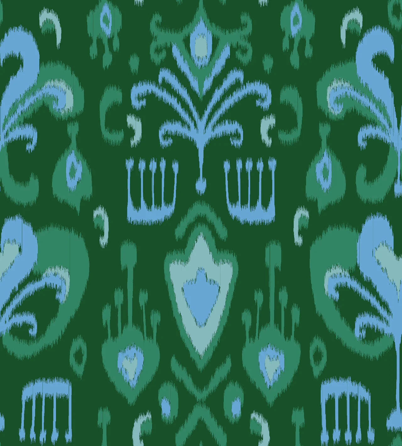 Sheridan French Kimbell Dress - Emerald Ikat