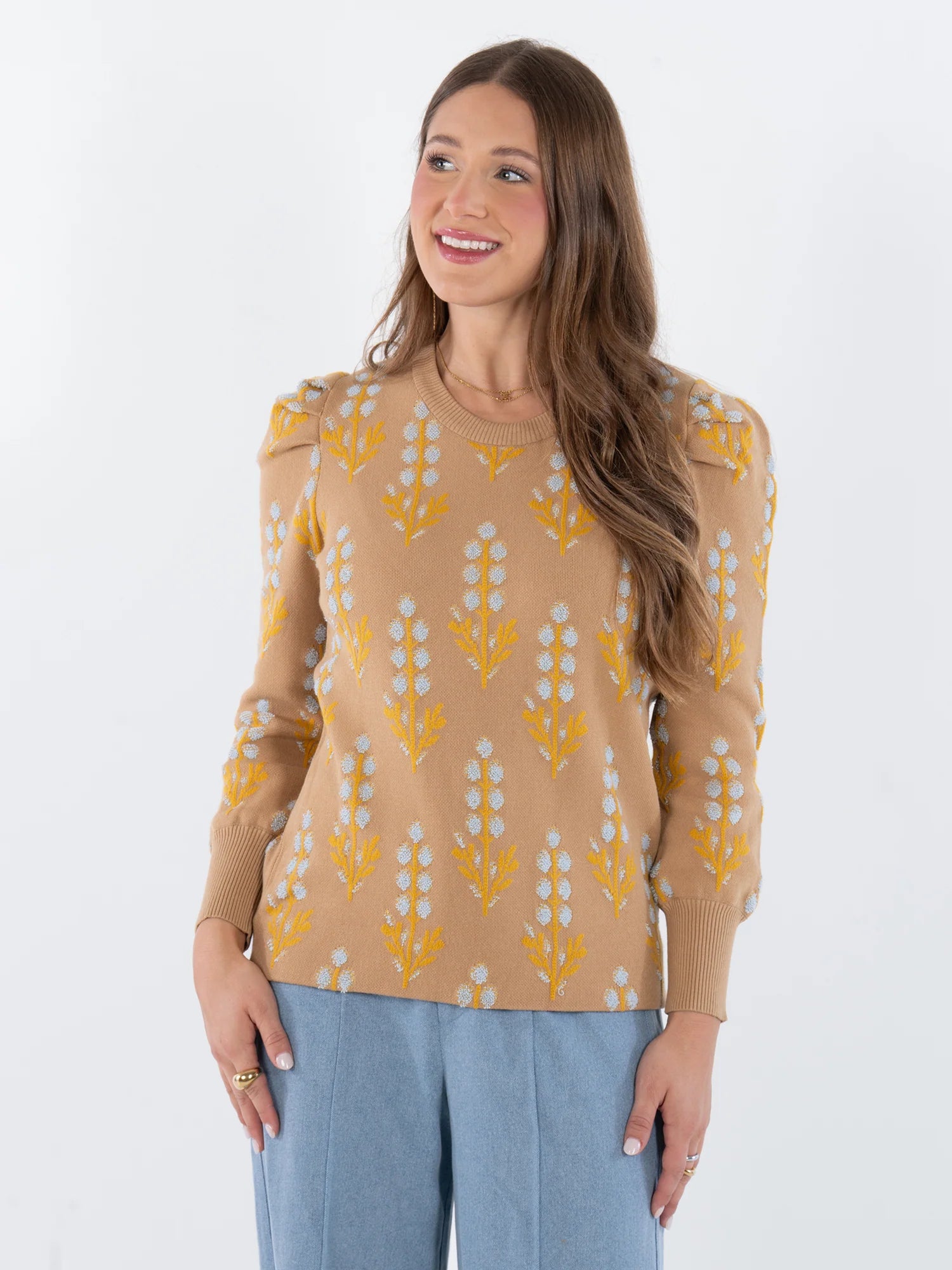Emily McCarthy Julia Sweater - Bluebonnet