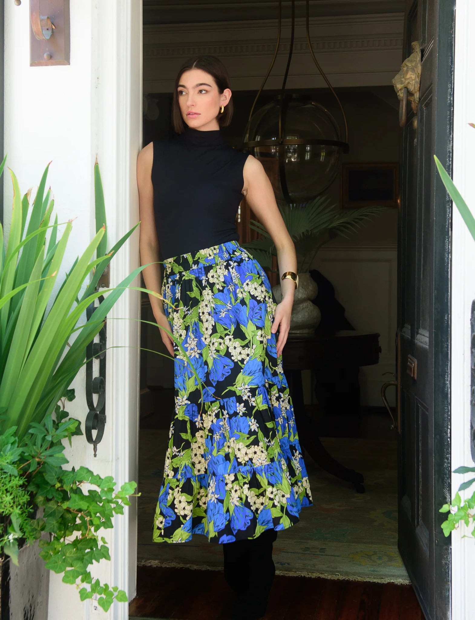 Elizabeth James Surrey Skirt - Night Bloom