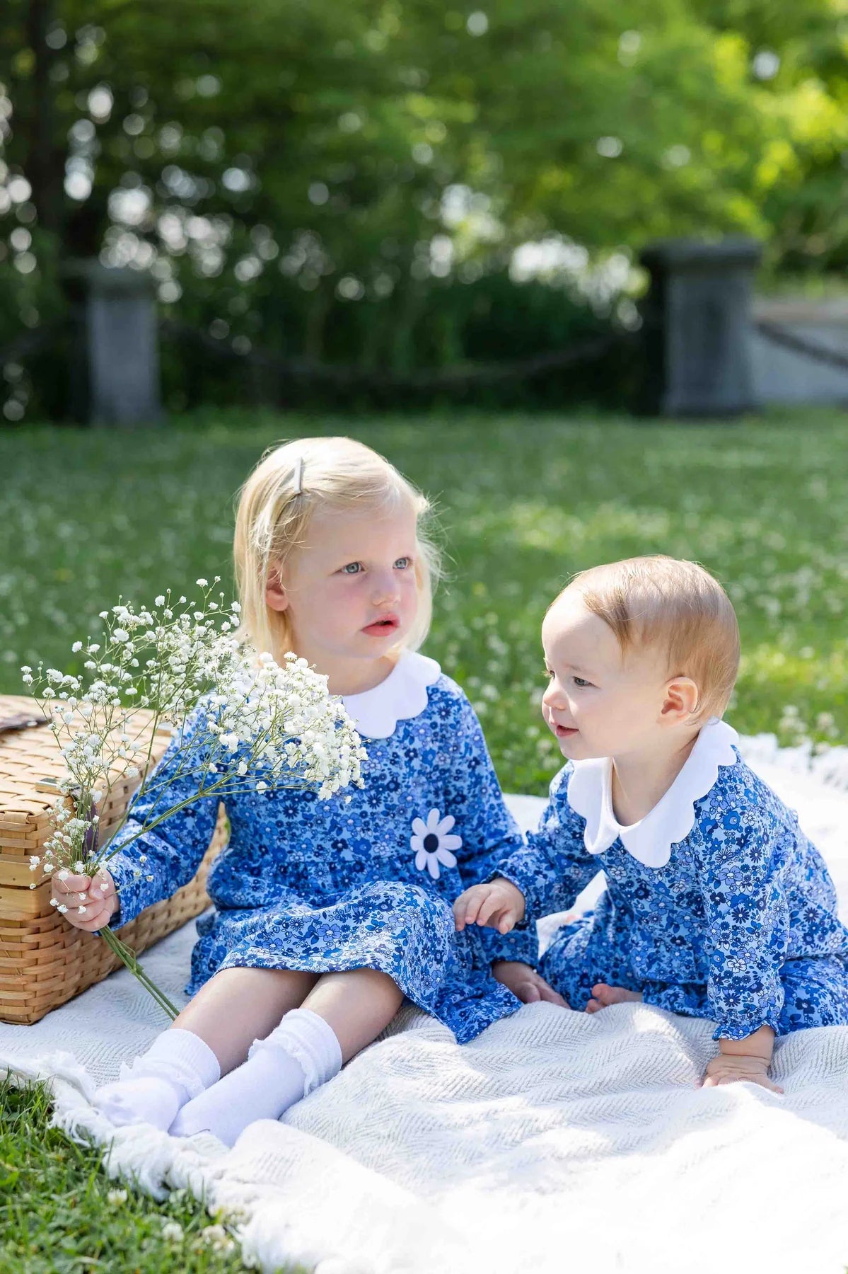 Florence Eiseman Floral Knit Longall w/ Flower