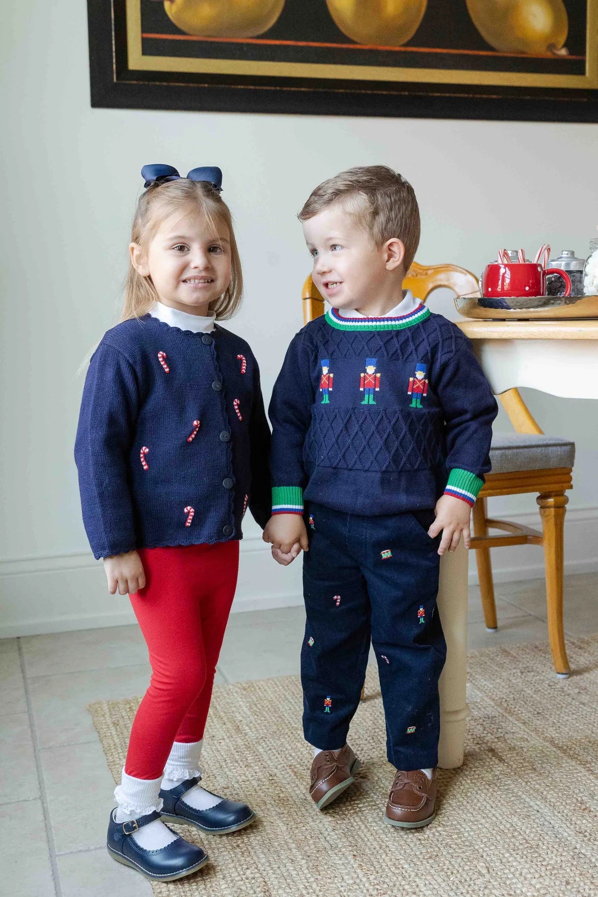 Florence Eiseman Sweater w/ Candy Canes