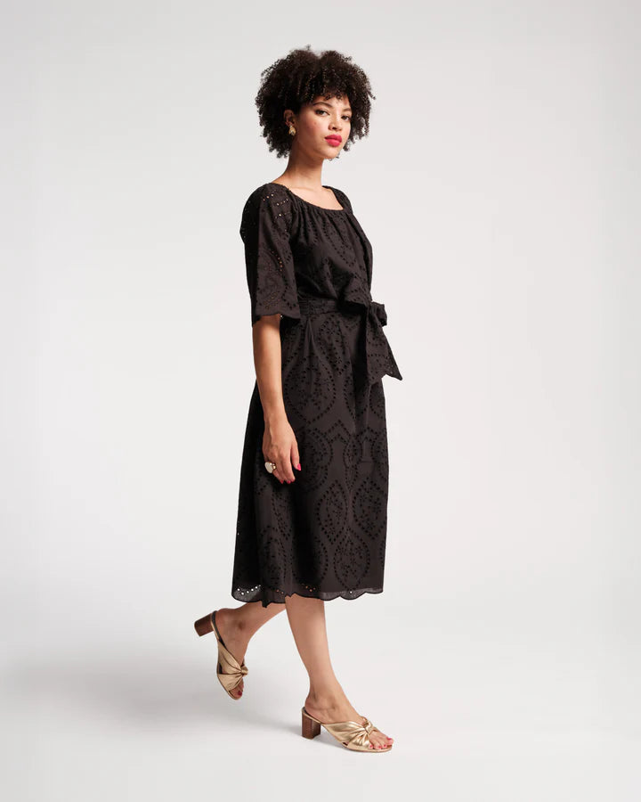 Frances Valentine Coco Midi Dress - Black