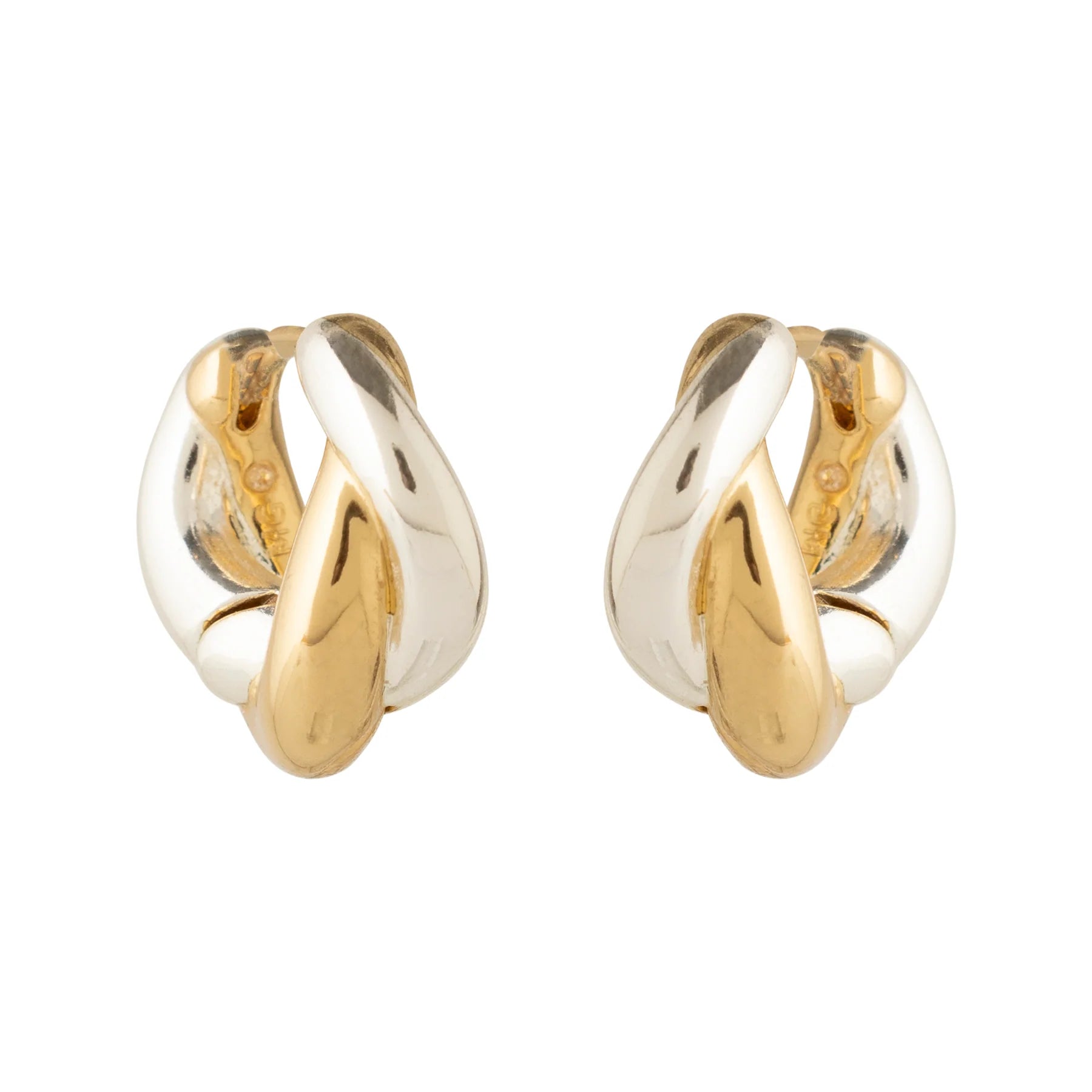 Mignonne Gavigan Petite Bleecker Hoops - Gold Silver