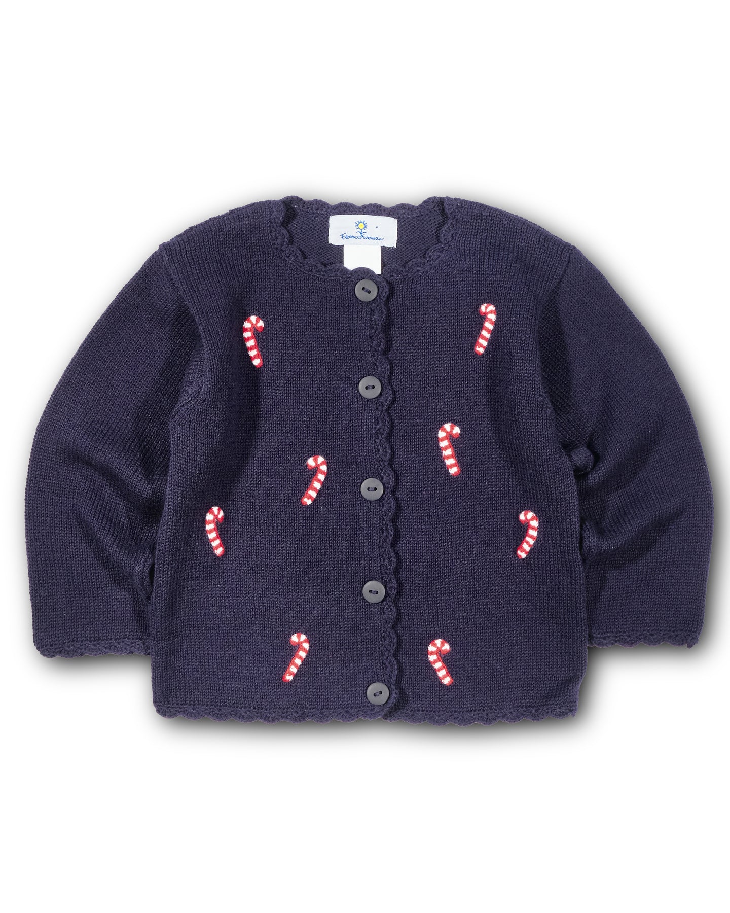 Florence Eiseman Sweater w/ Candy Canes