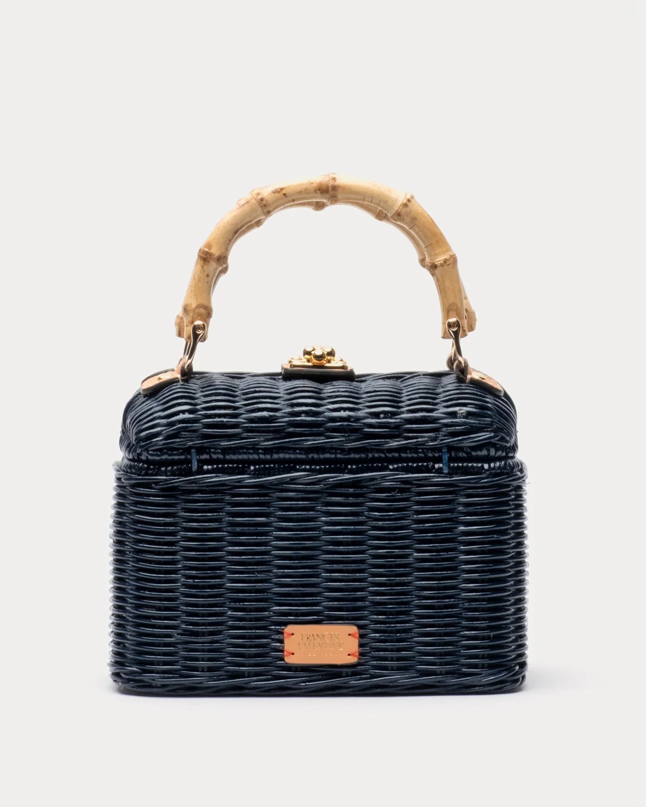 Frances Valentine Hannah Lunchbox Wicker - Navy