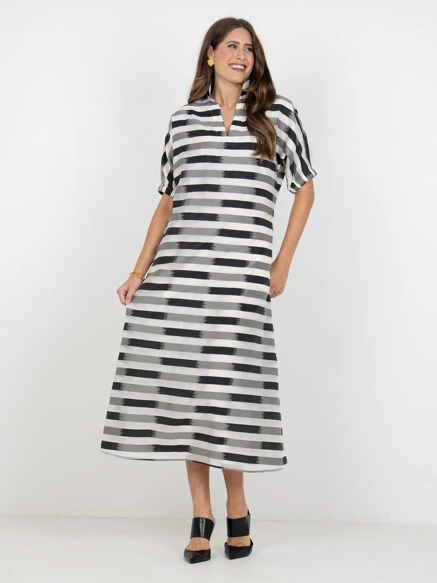 Emily McCarthy Poppy Maxi - Truffle Stripe