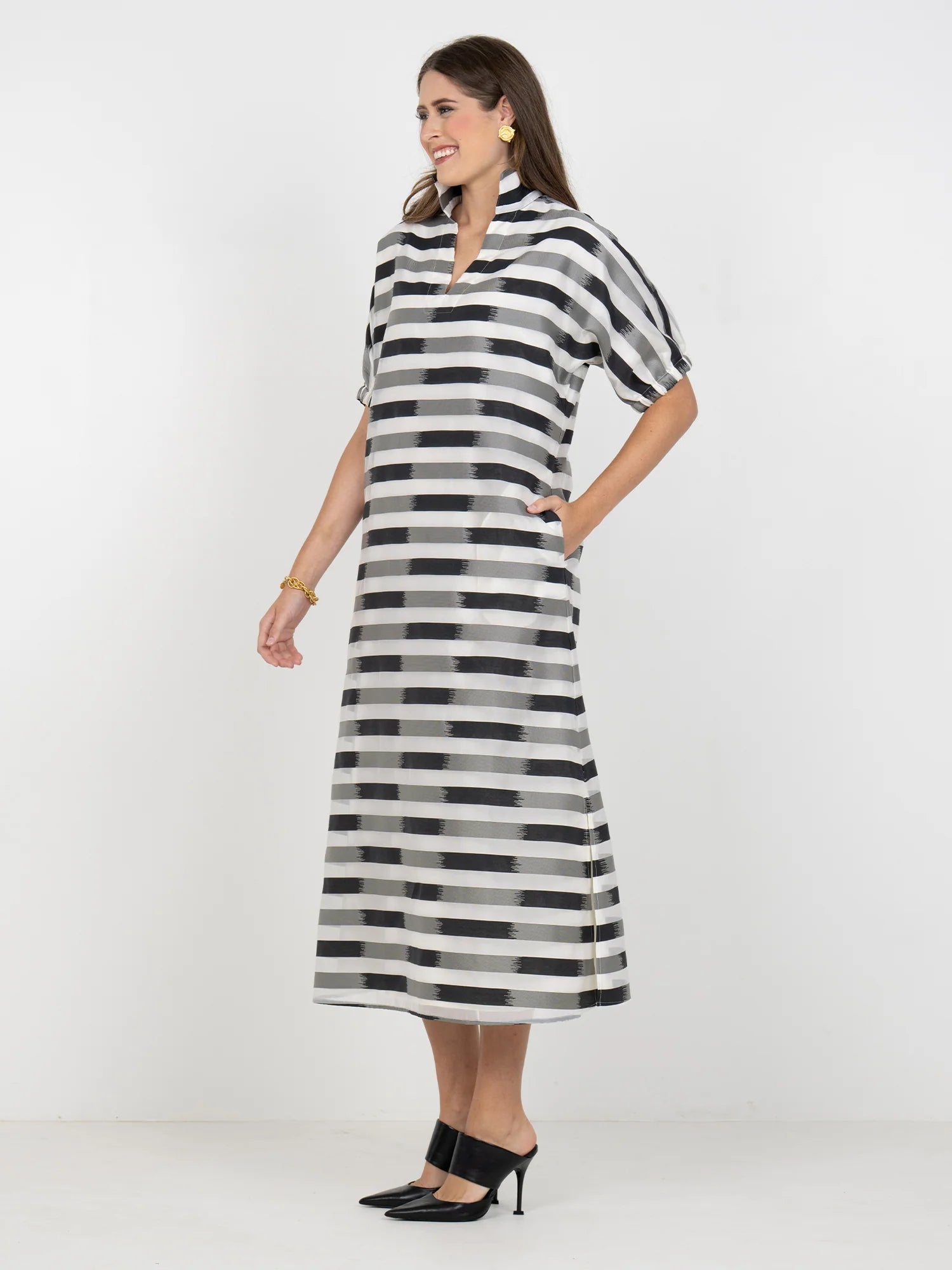 Emily McCarthy Poppy Maxi - Truffle Stripe