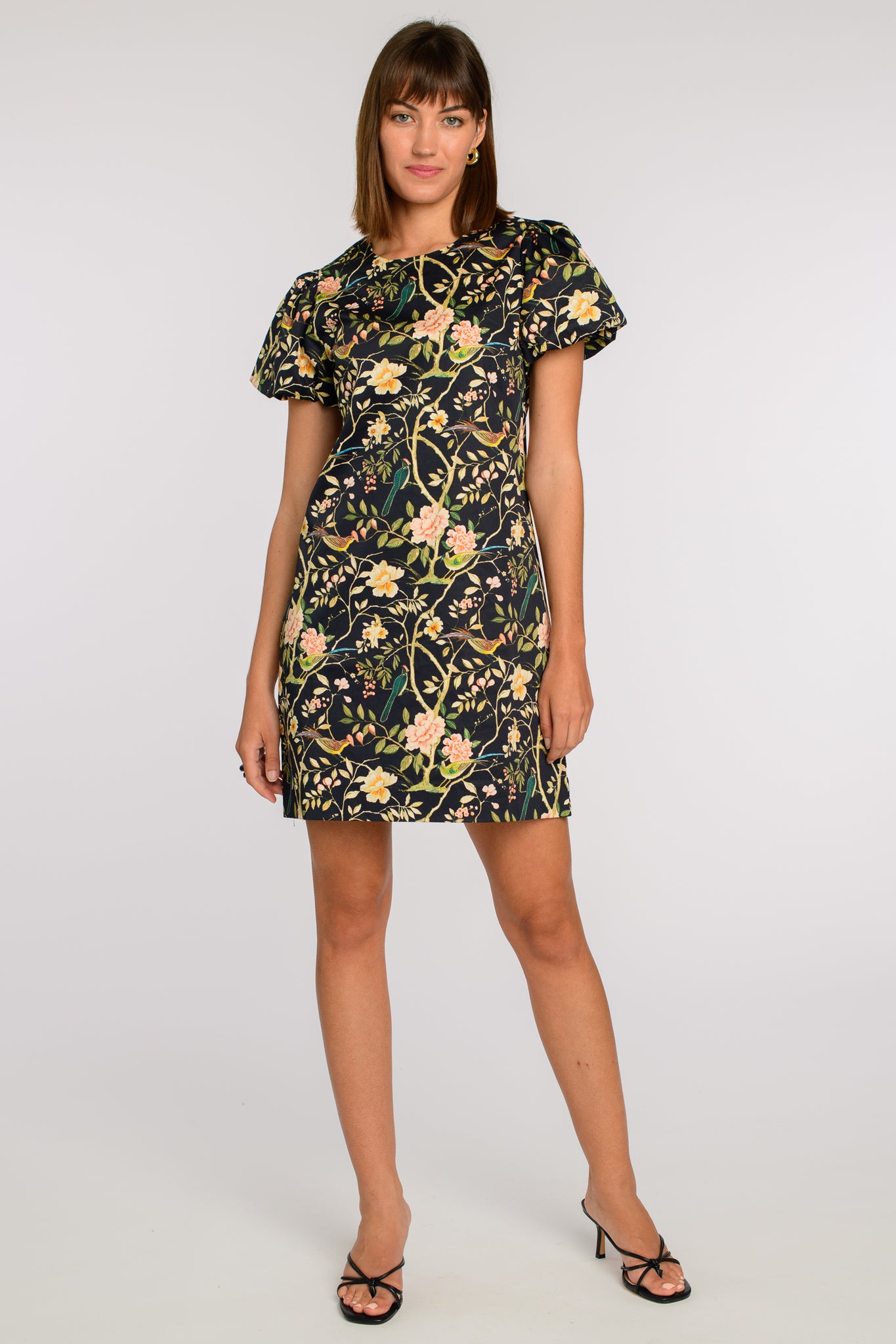 Elizabeth James The Label Louisa Dress - Chinoiserie Black