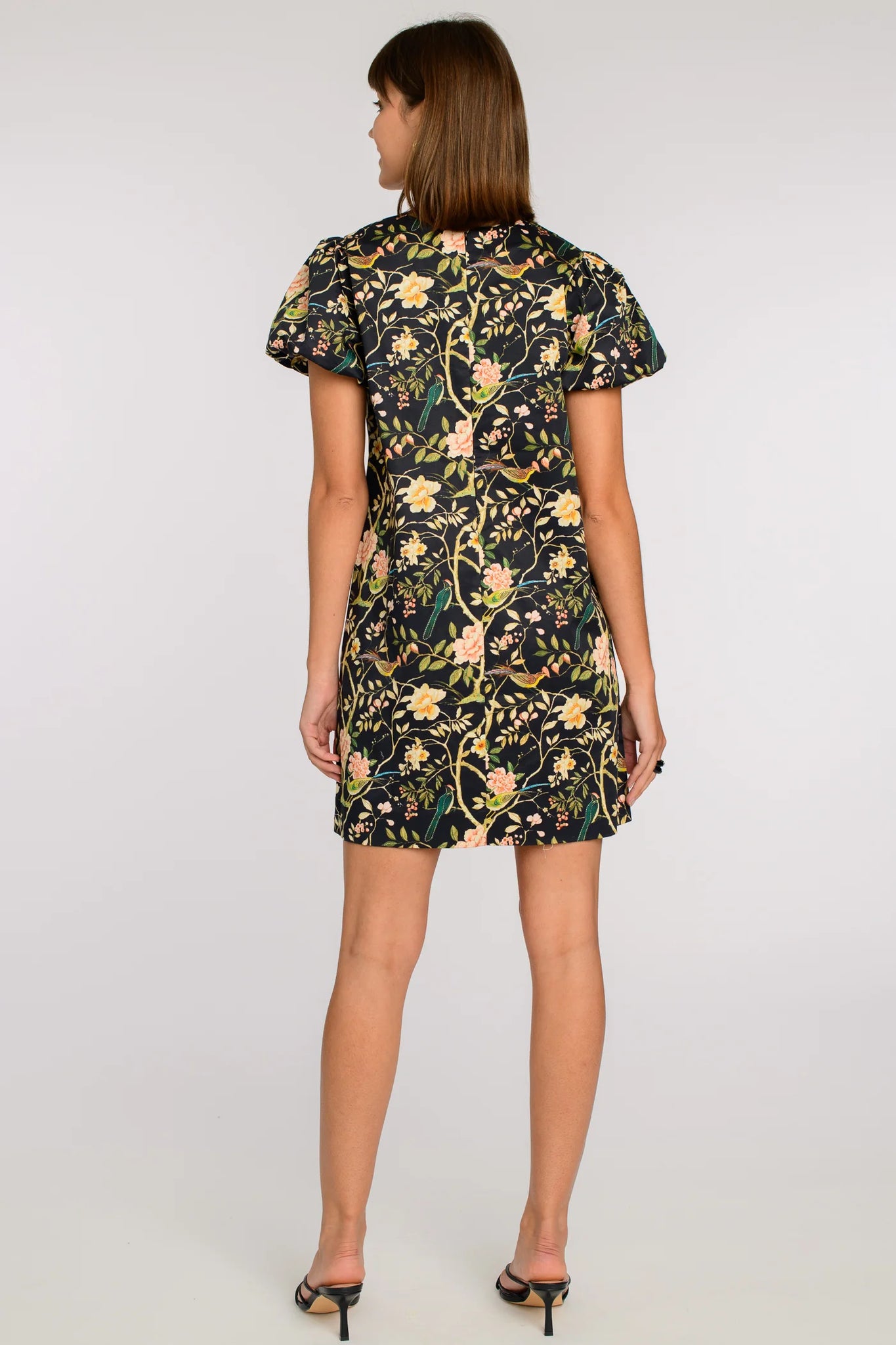 Elizabeth James The Label Louisa Dress - Chinoiserie Black
