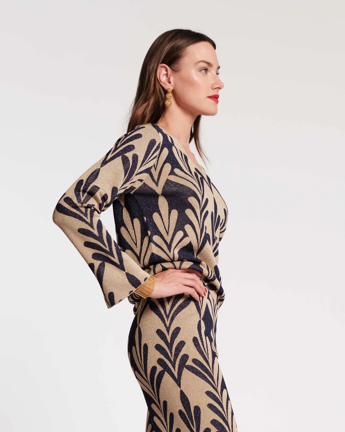 Frances Valentine Dakota Top - Royal Palm