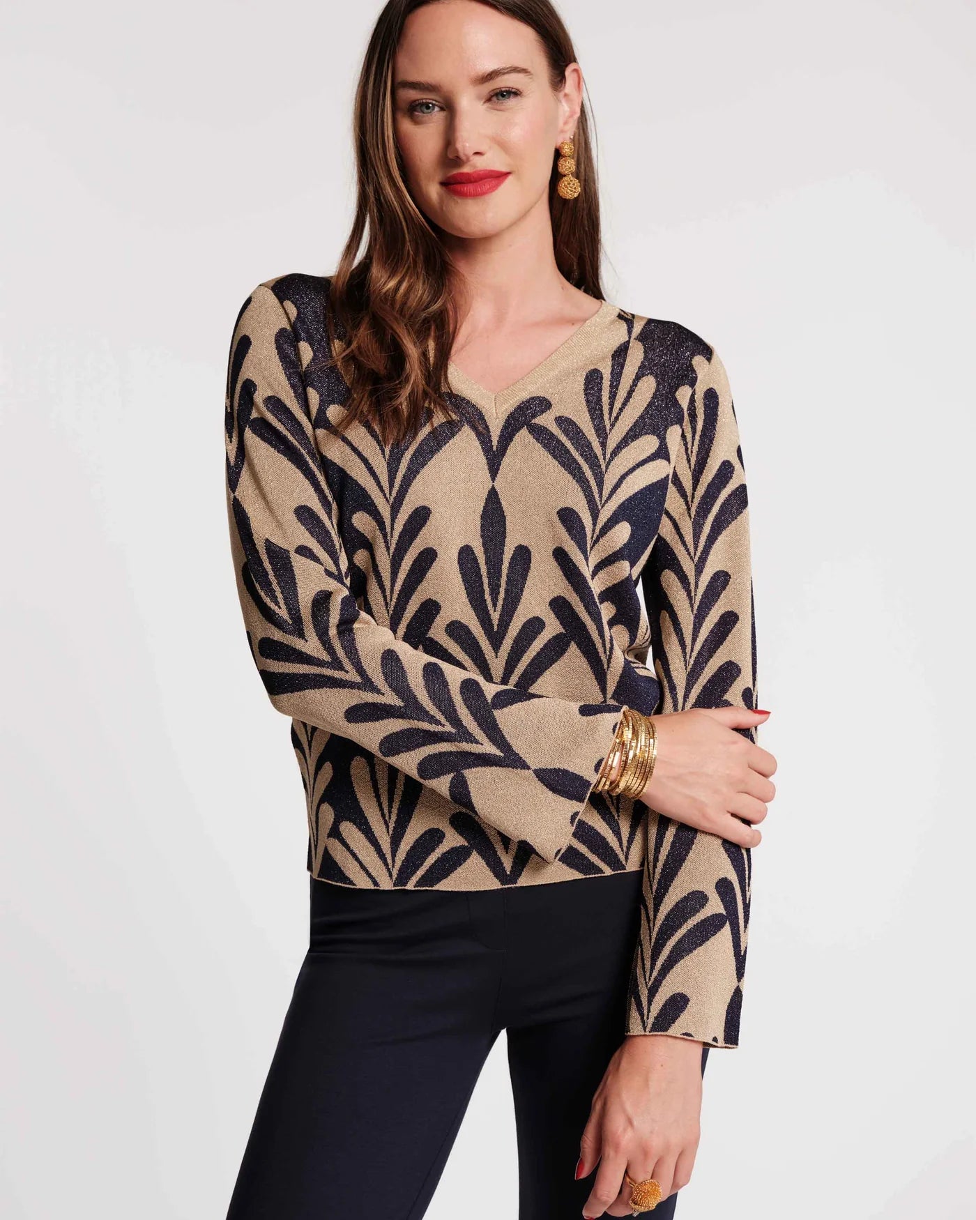 Frances Valentine Dakota Top - Royal Palm
