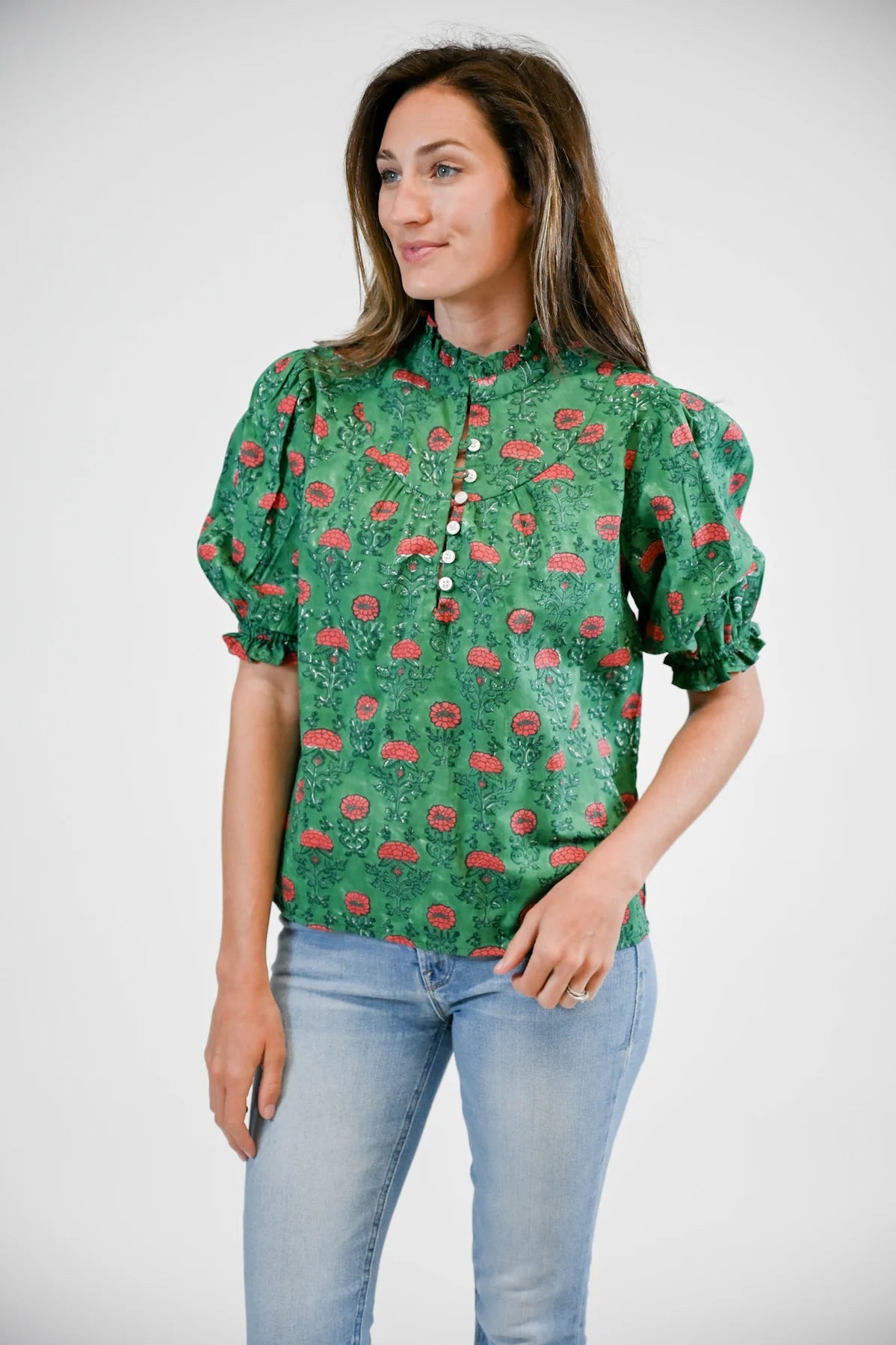 Victoria Dunn Ellie Blouse - Woodland