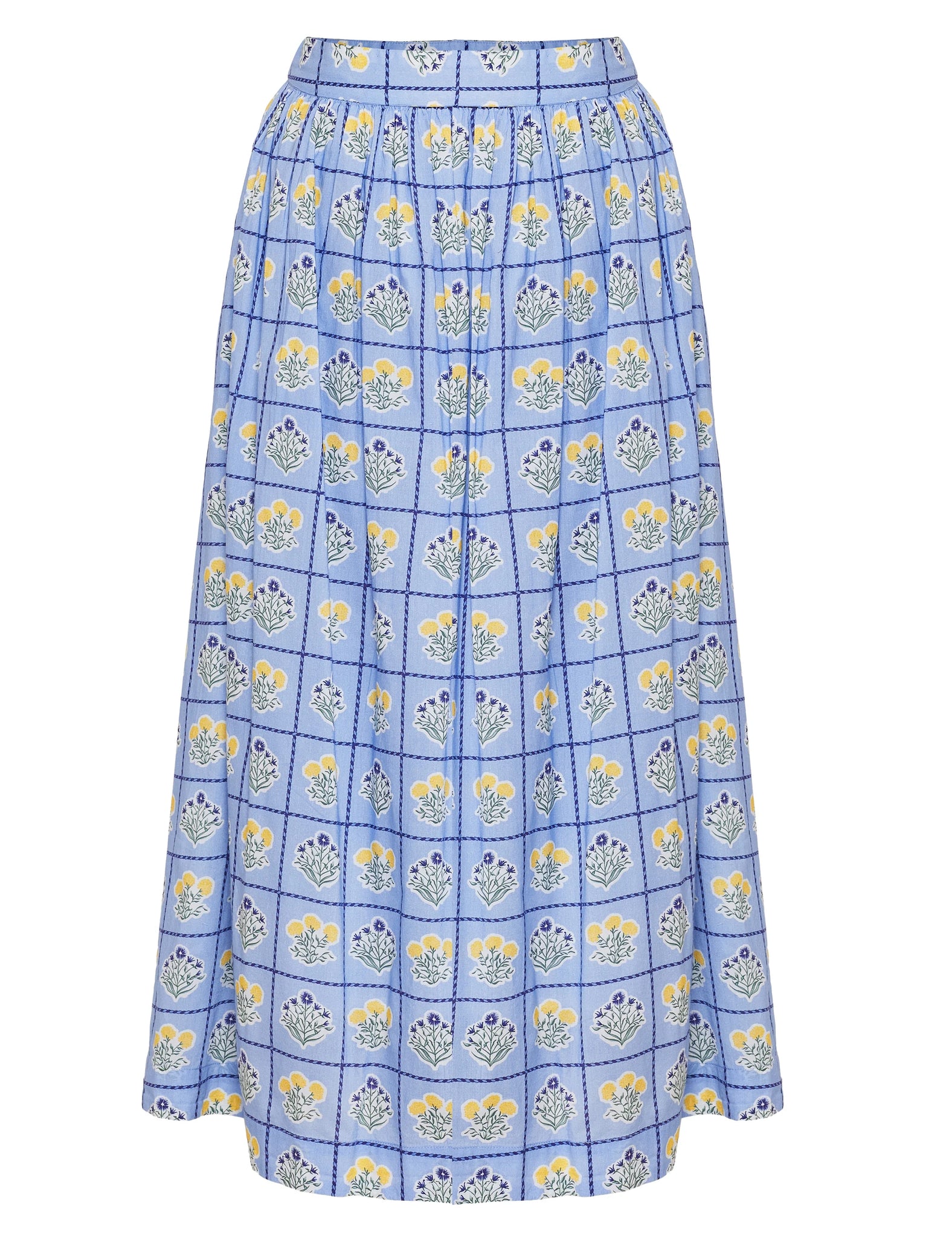 Beyond By Vera Anna Skirt - Positano Blue