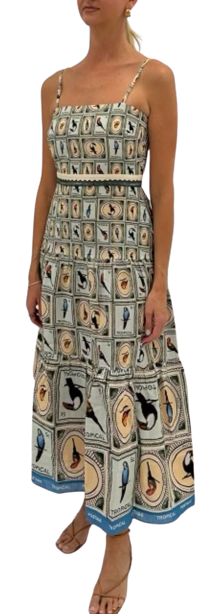 Anna Cate Mia Midi Dress - Parakeet