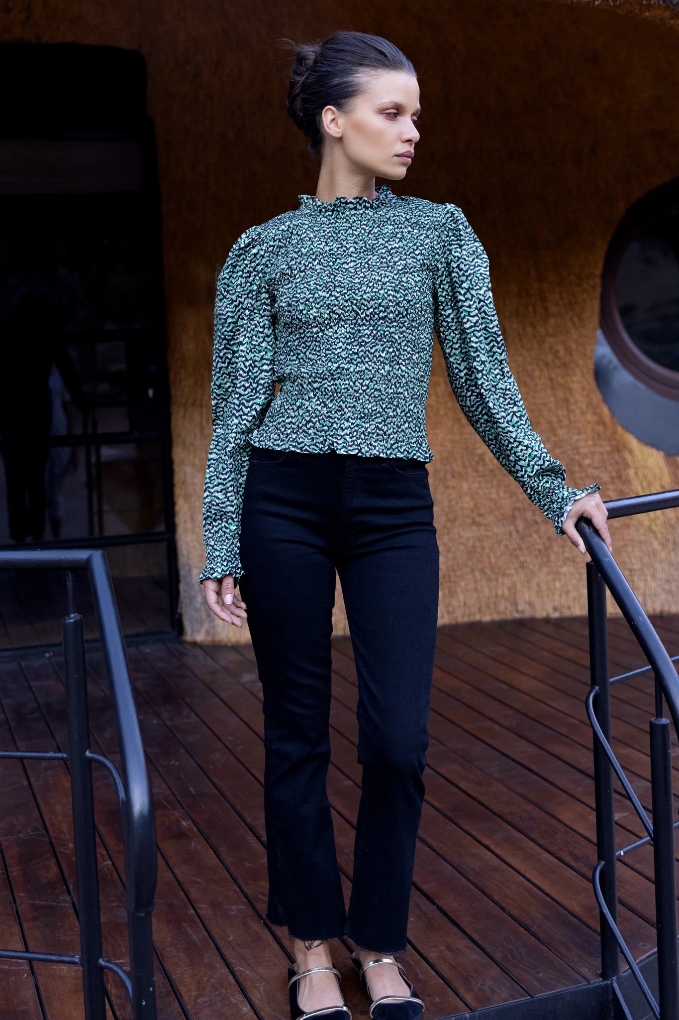 Oliphant Willow Top - Jag Green